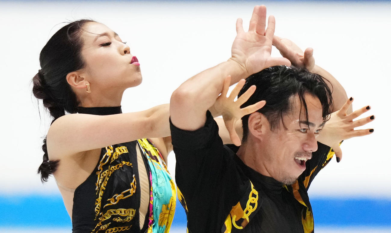 練習に臨む「かなだい」村元（左）高橋組（撮影・横山健太）
