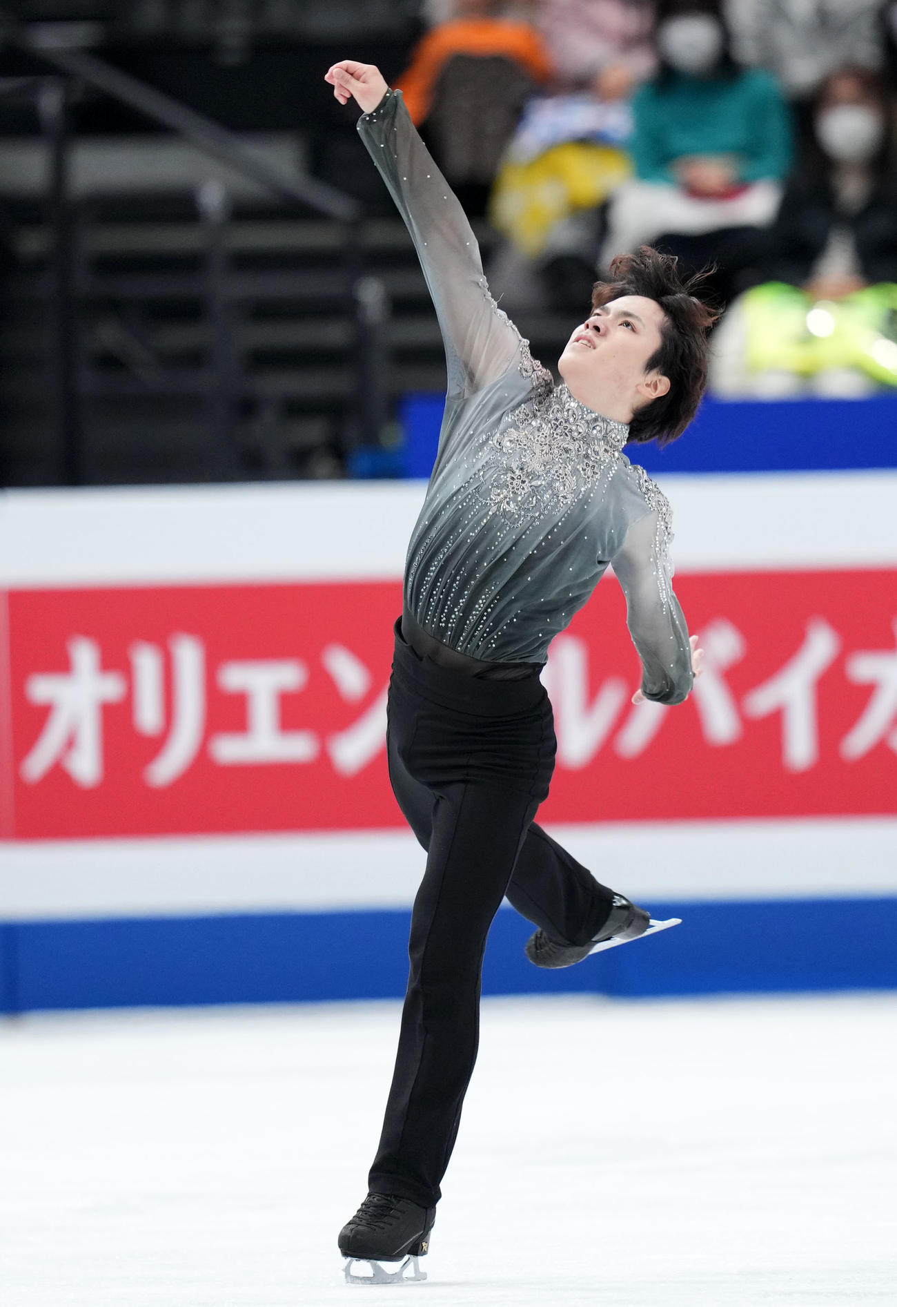 男子フリーで演技する宇野（撮影・横山健太）