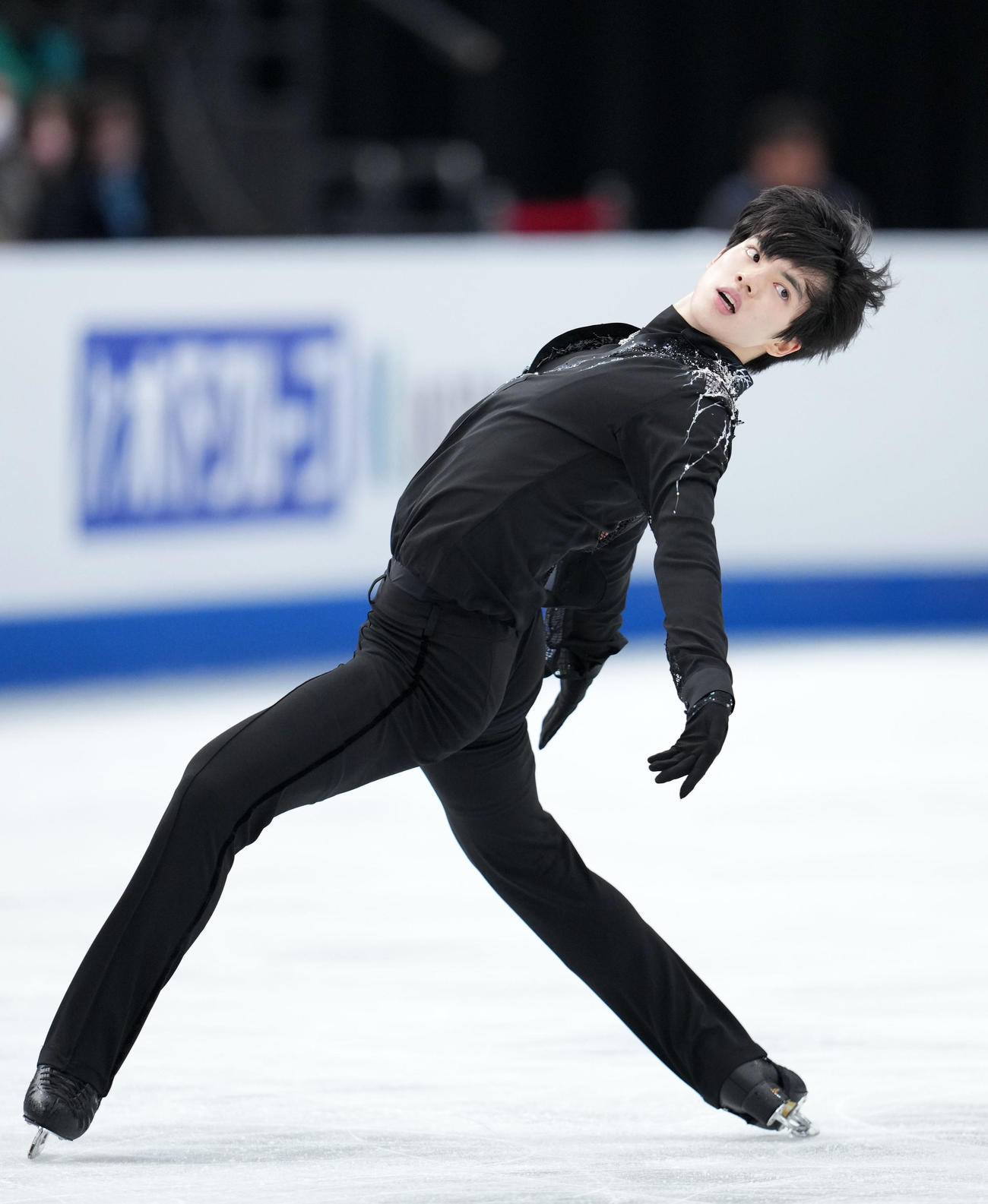 男子フリーで演技するチャ・ジュンファン（撮影・横山健太）