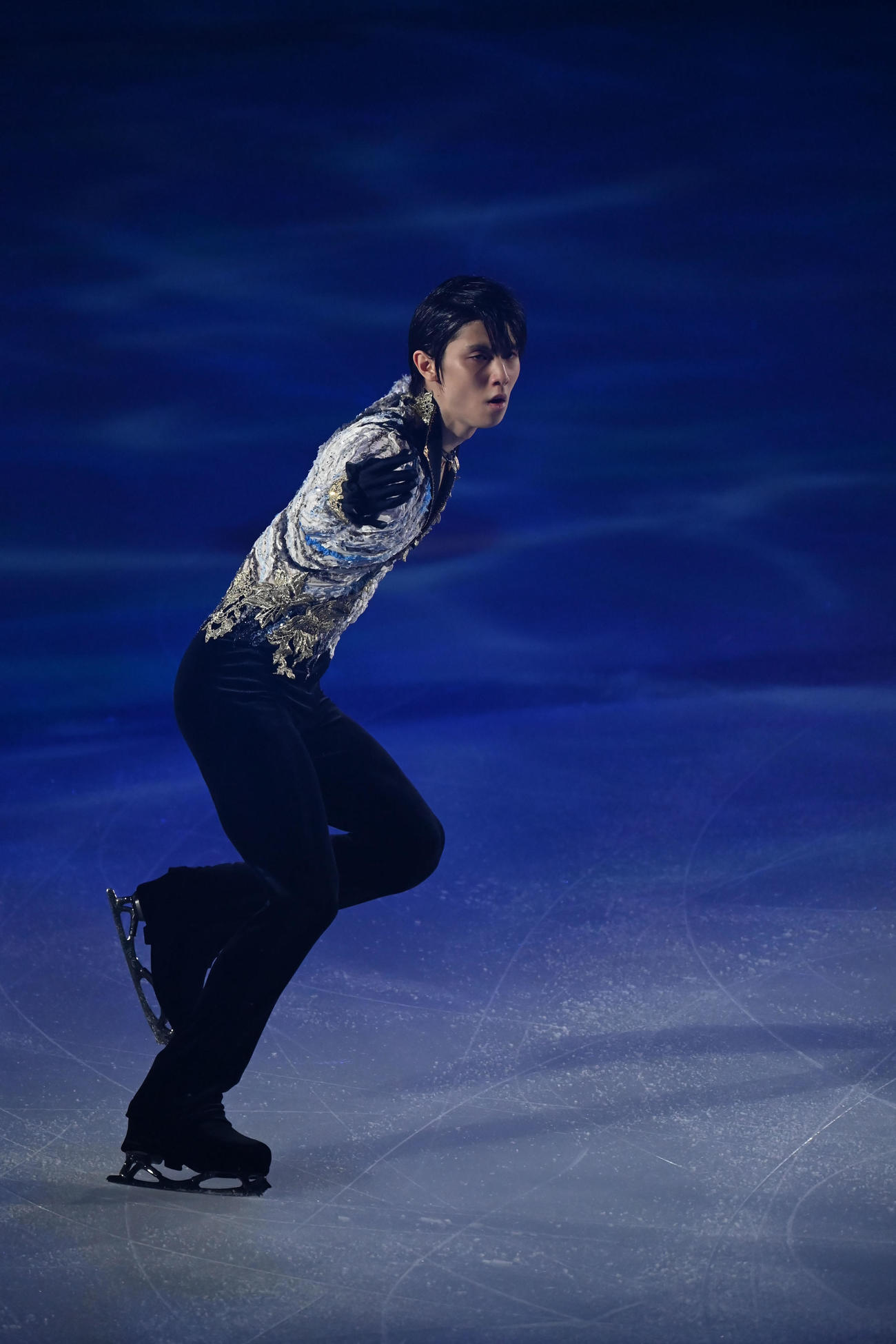 観客を魅了する羽生結弦（撮影・石井愛子）
