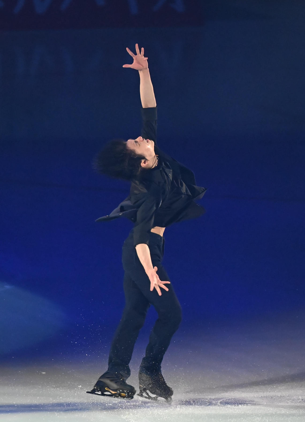 オープニングに登場した羽生結弦さん（撮影・石井愛子）（撮影・石井愛子）