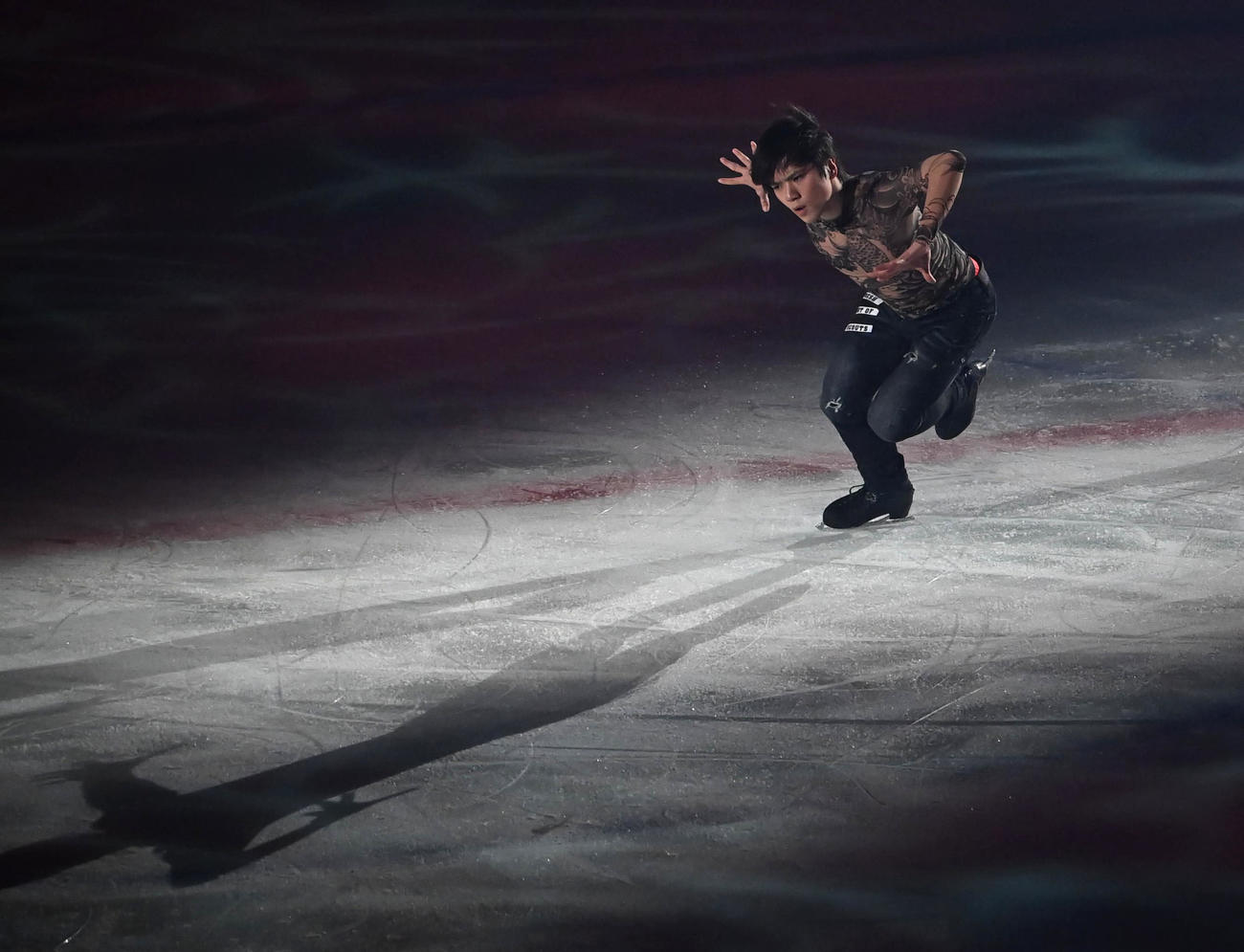 観客を魅了する宇野昌磨さん（撮影・石井愛子）