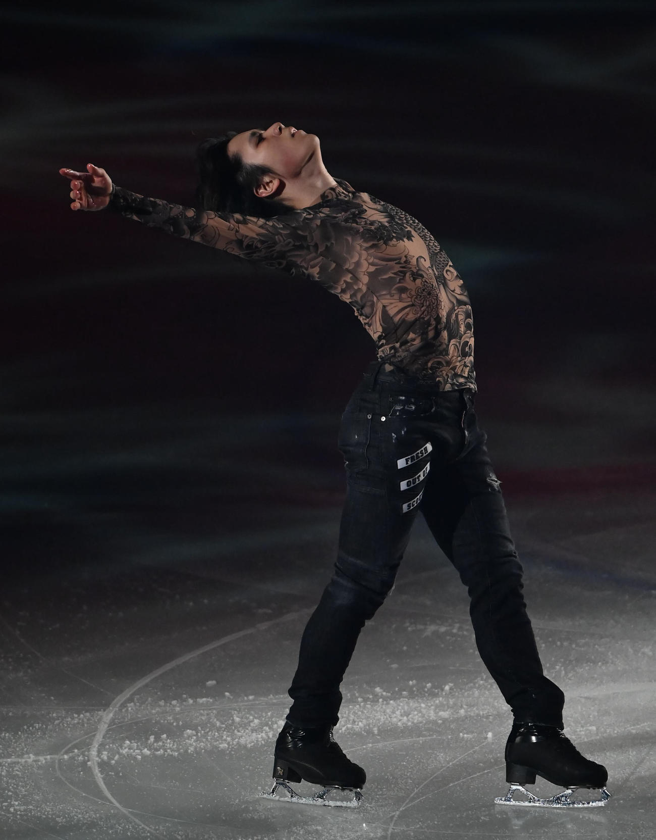 観客を魅了する宇野昌磨さん（撮影・石井愛子）