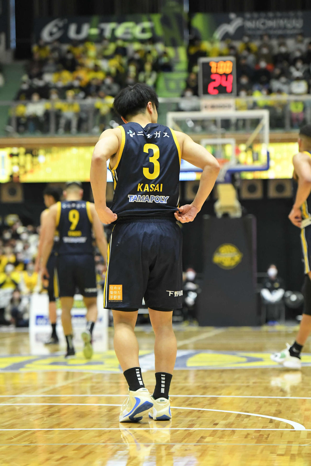 背番号3が定着してきた宇都宮笠井