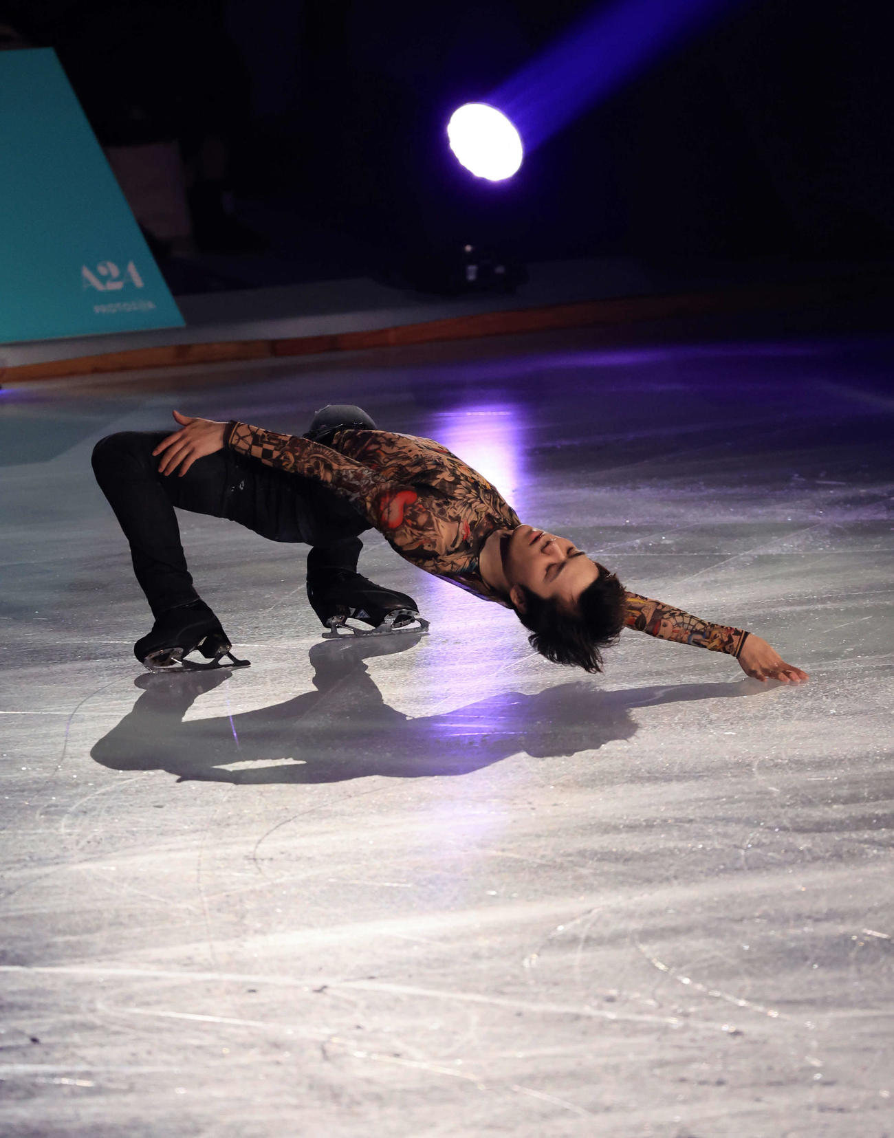 「スターズ・オン・アイス」で、演技する宇野昌磨（撮影・浅見桂子）