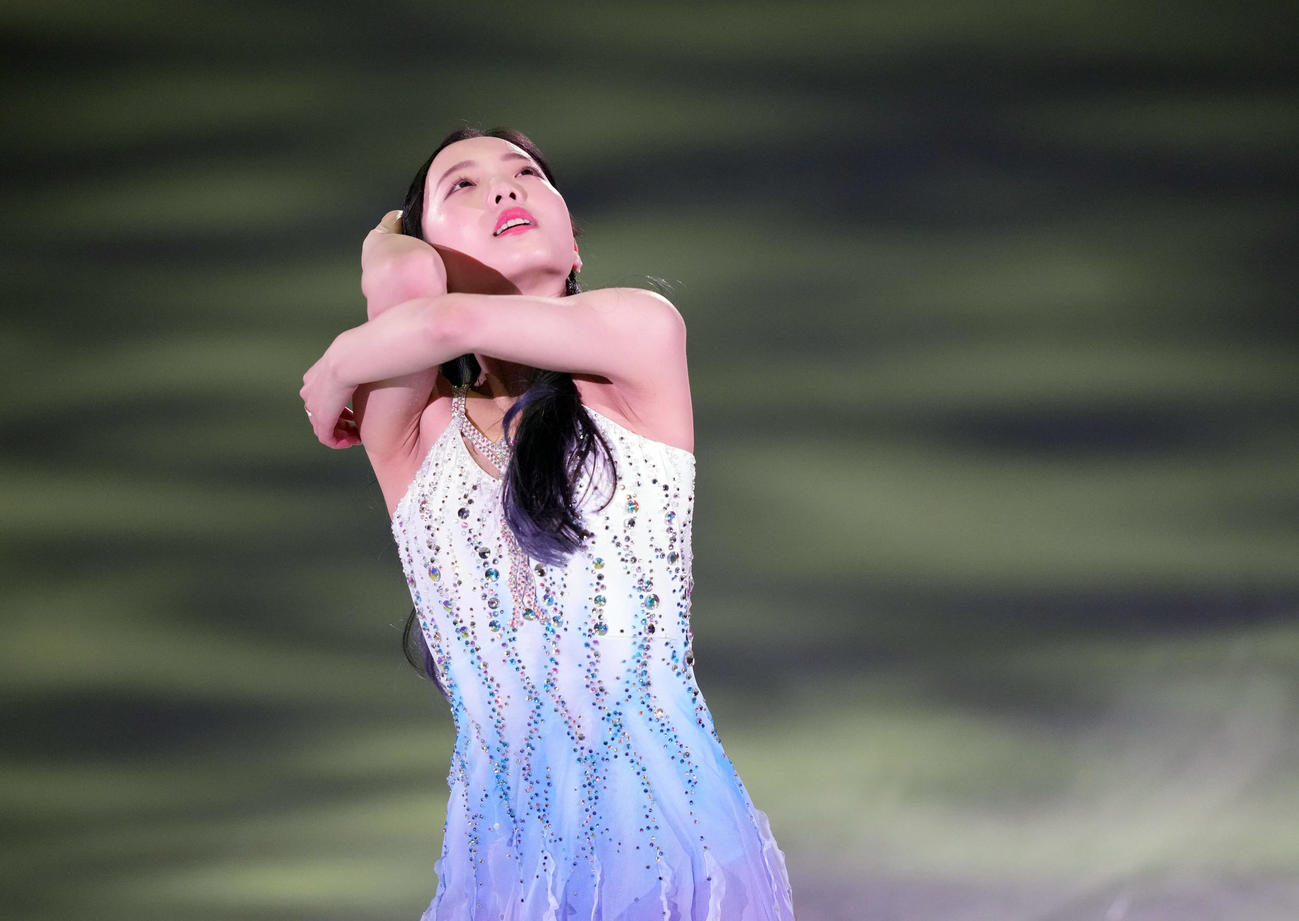 「プリンスアイスワールド2023－2024横浜公演」で演技を見せる本田（撮影・狩俣裕三）