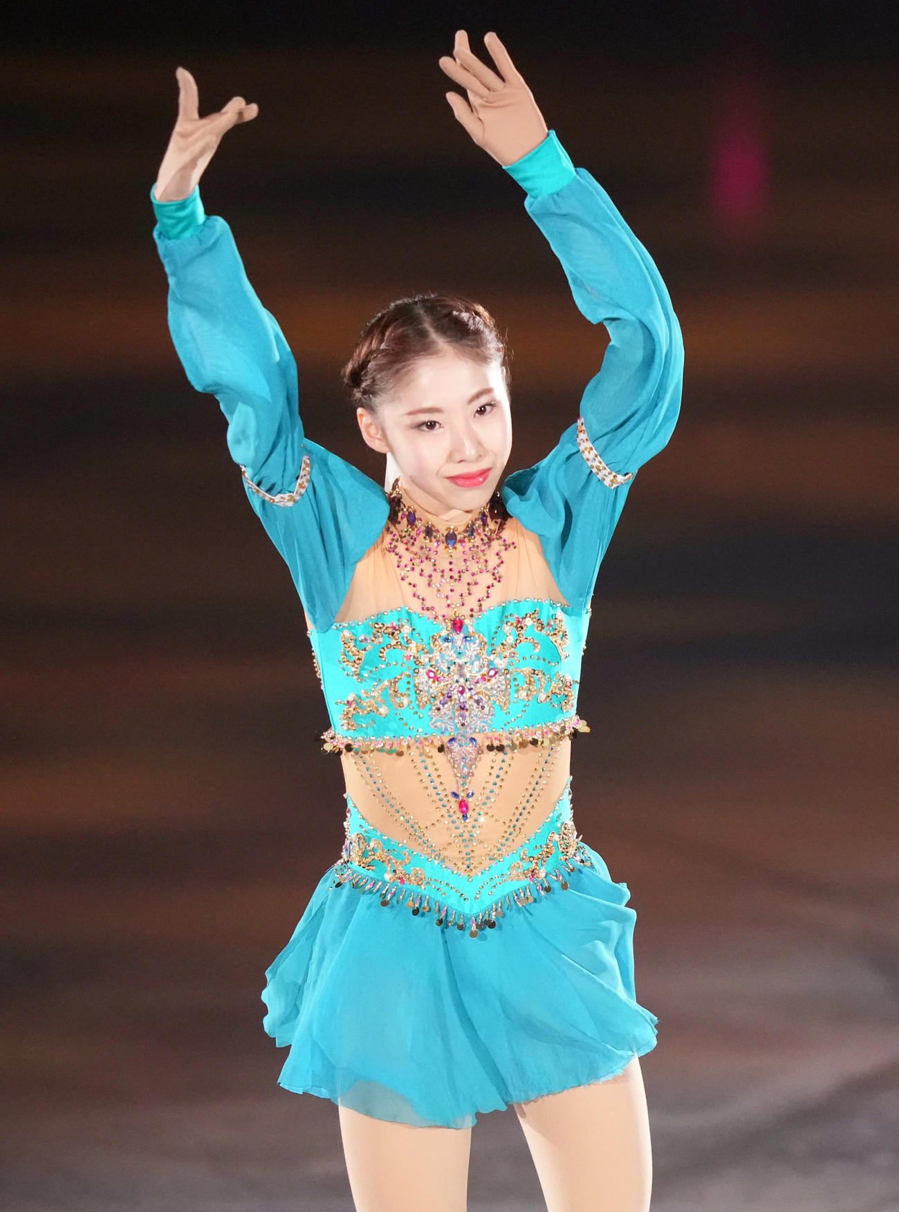「プリンスアイスワールド2023－2024横浜公演」で演技を見せる住吉りをん（撮影・狩俣裕三）