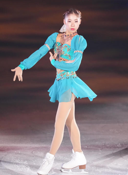 「プリンスアイスワールド2023－2024横浜公演」で演技を見せる住吉りをん（撮影・狩俣裕三）