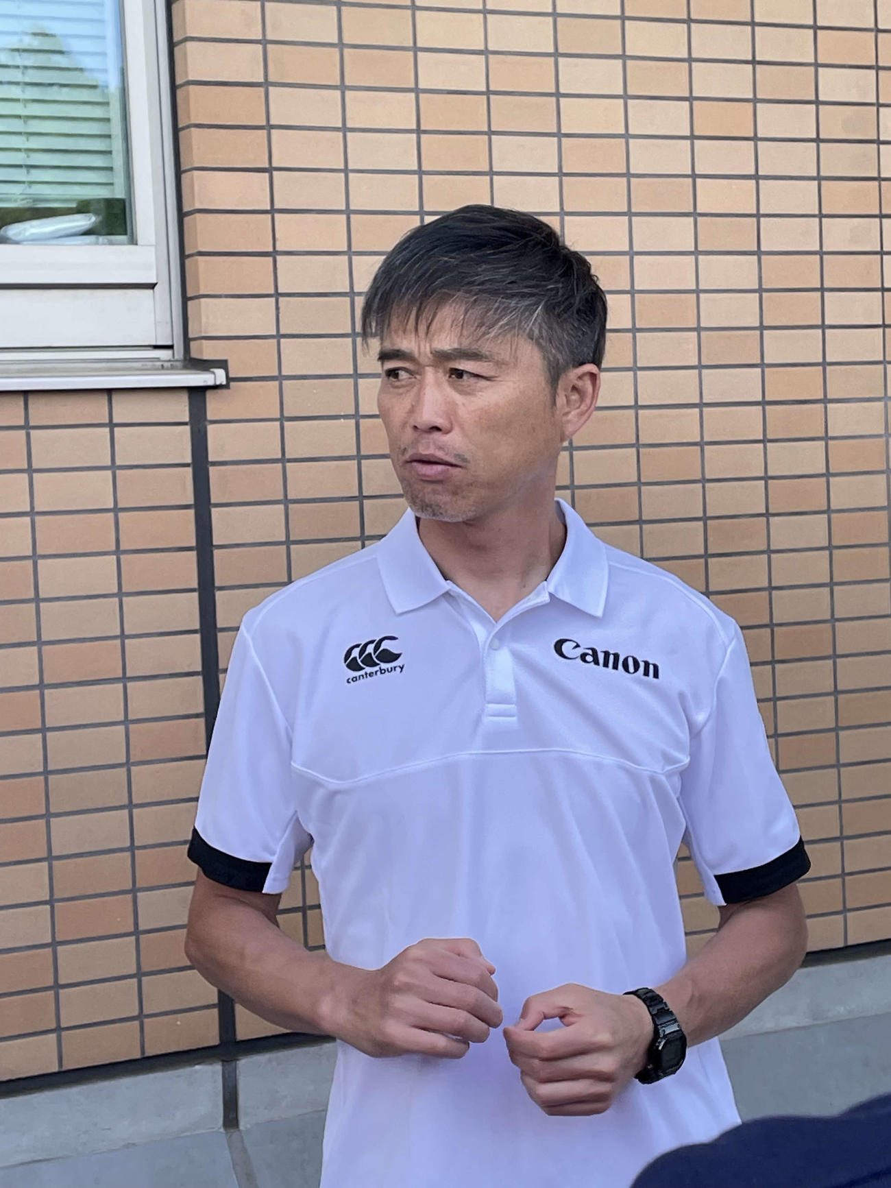横浜（旧キヤノン）沢木監督（2023年5月1日撮影）