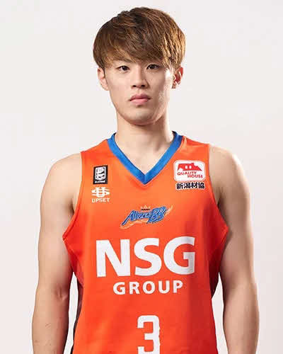 自由交渉選手リストに公示された新潟アルビレックスBB・渋田（提供＝新潟アルビレックスBB）
