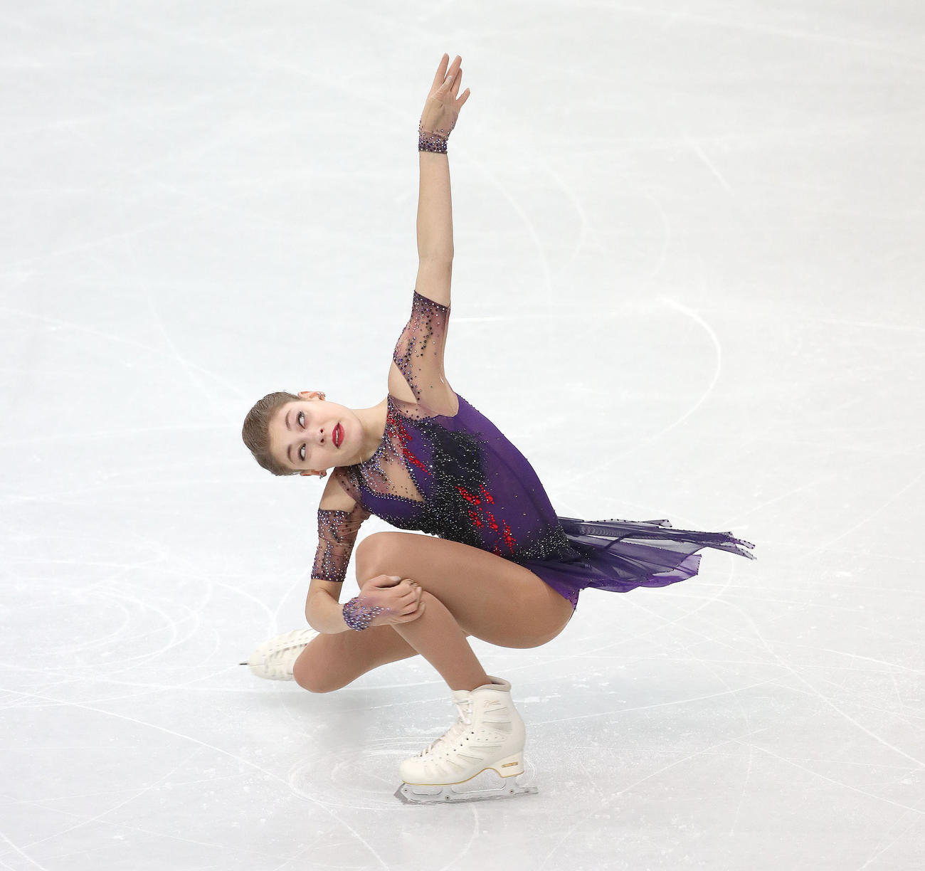 グランプリ（GP）ファイナル　女子フリー　演技をするアリョーナ・コストルナヤ（2019年12月撮影）