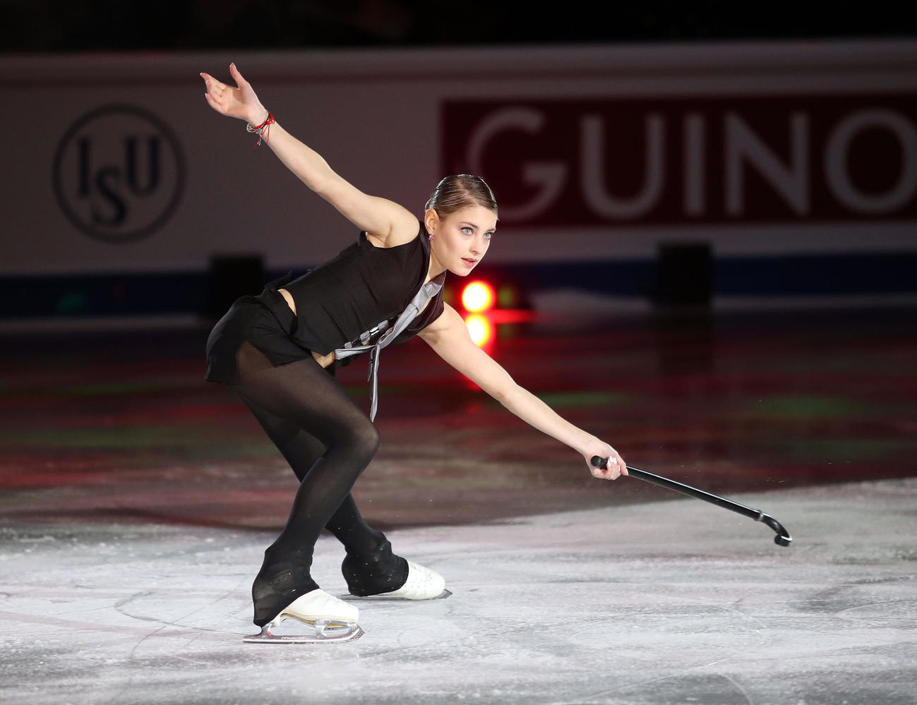 グランプリ（GP）ファイナル　エキシビション　演技を披露するアリョーナ・コストルナヤ（2019年12月撮影）