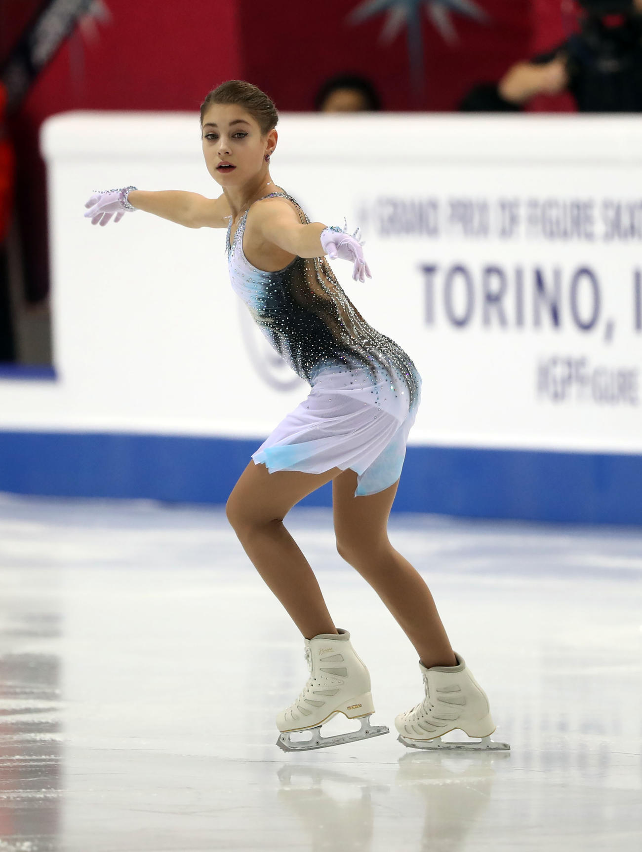グランプリ（GP）ファイナル　女子SP　演技を行うアリョーナ・コストルナヤ（2019年12月撮影）