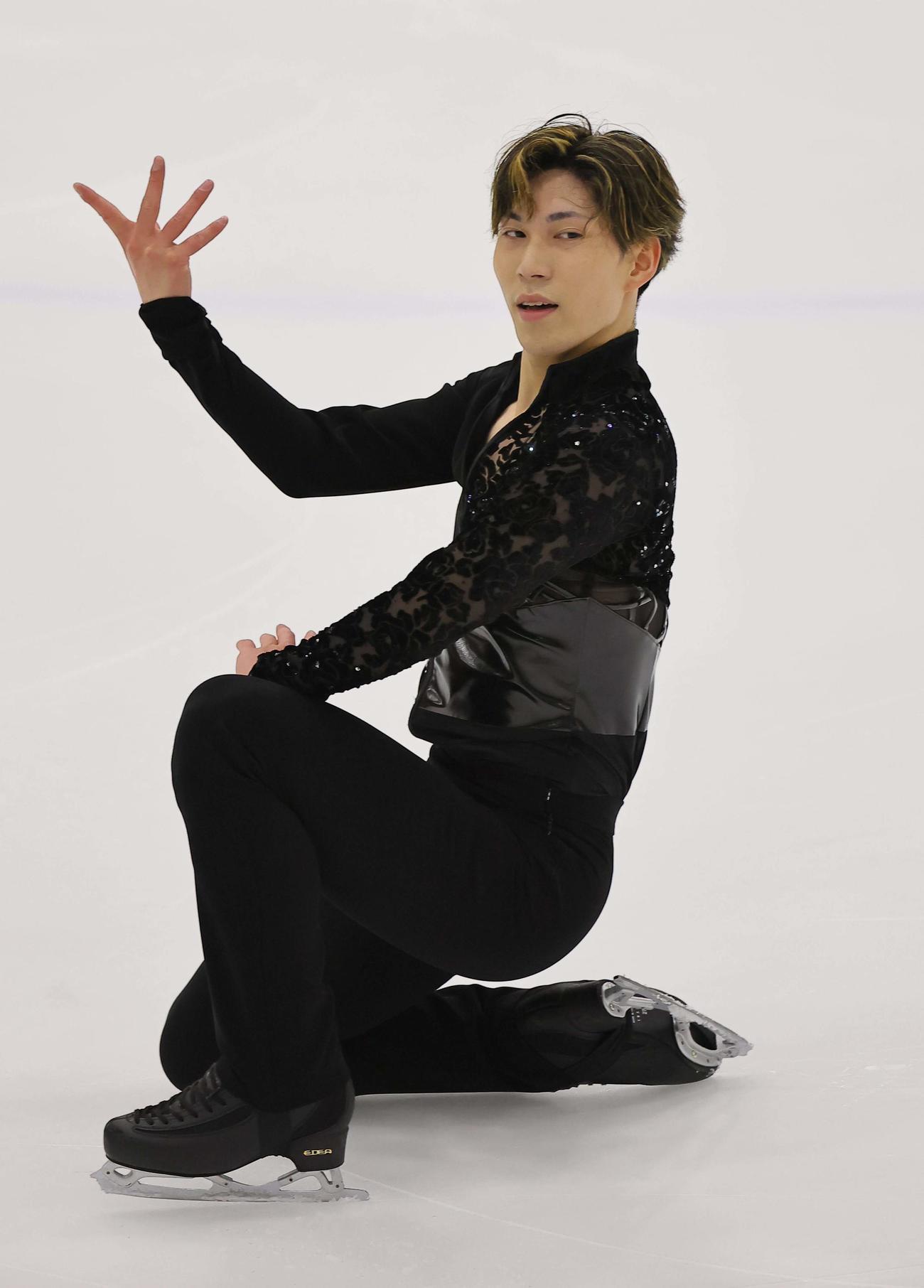 大阪府立臨海スポーツセンター創立50周年感謝祭でゲスト出演する練習生OBで元五輪代表の田中（撮影・上田博志）