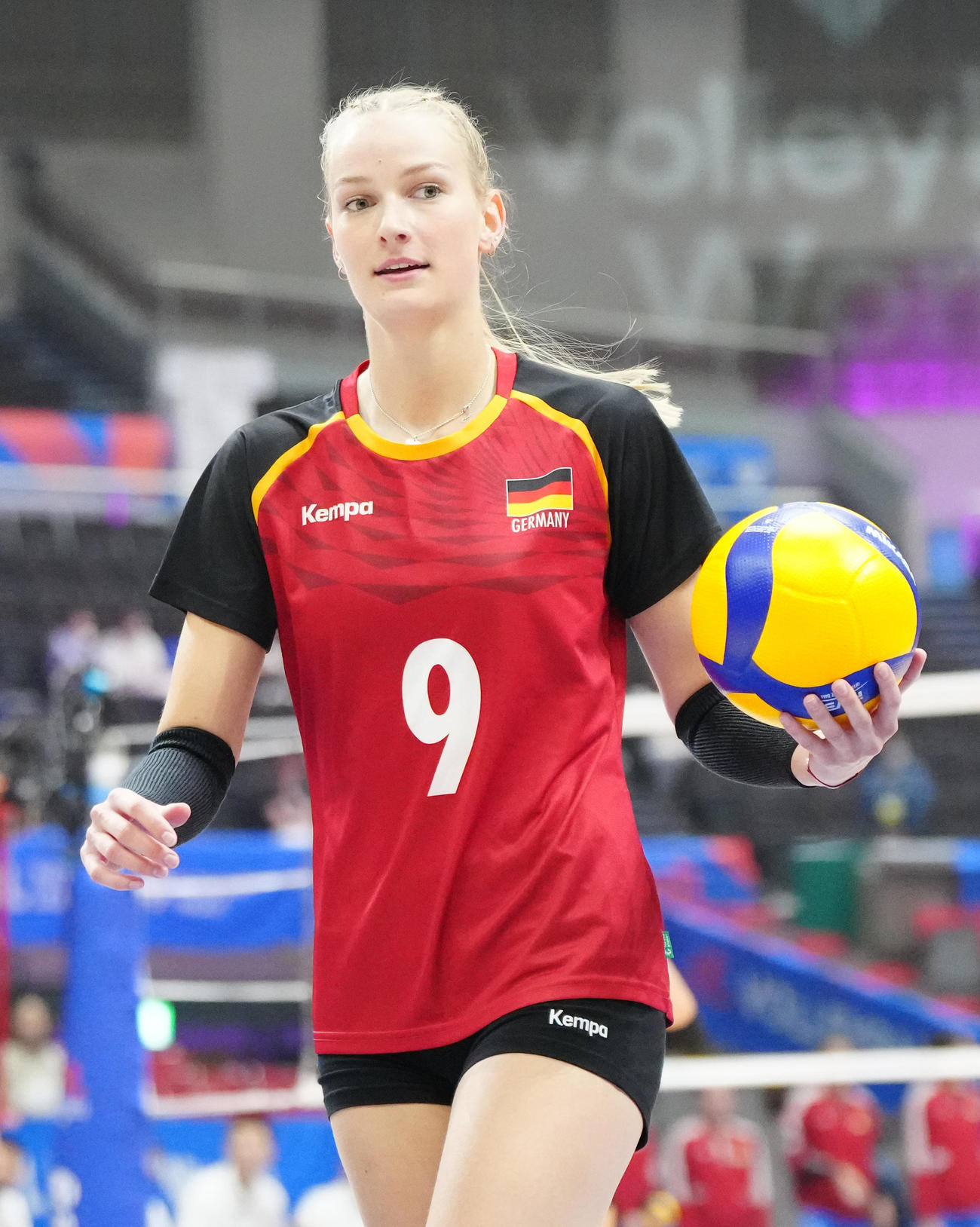 ネーションズリーグ女子名古屋大会　中国対ドイツ　バレーボール女子ドイツ代表のリナ・アルスマイヤー