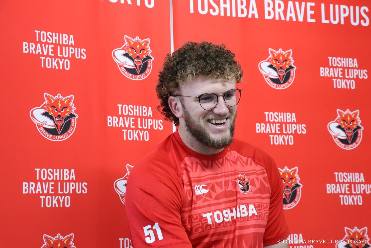 日本代表合宿メンバーに選出され、オンライン取材に対応したBL東京ワーナー・ディアンズ（C）【TOSHIBA BRAVE LUPUS TOKYO】