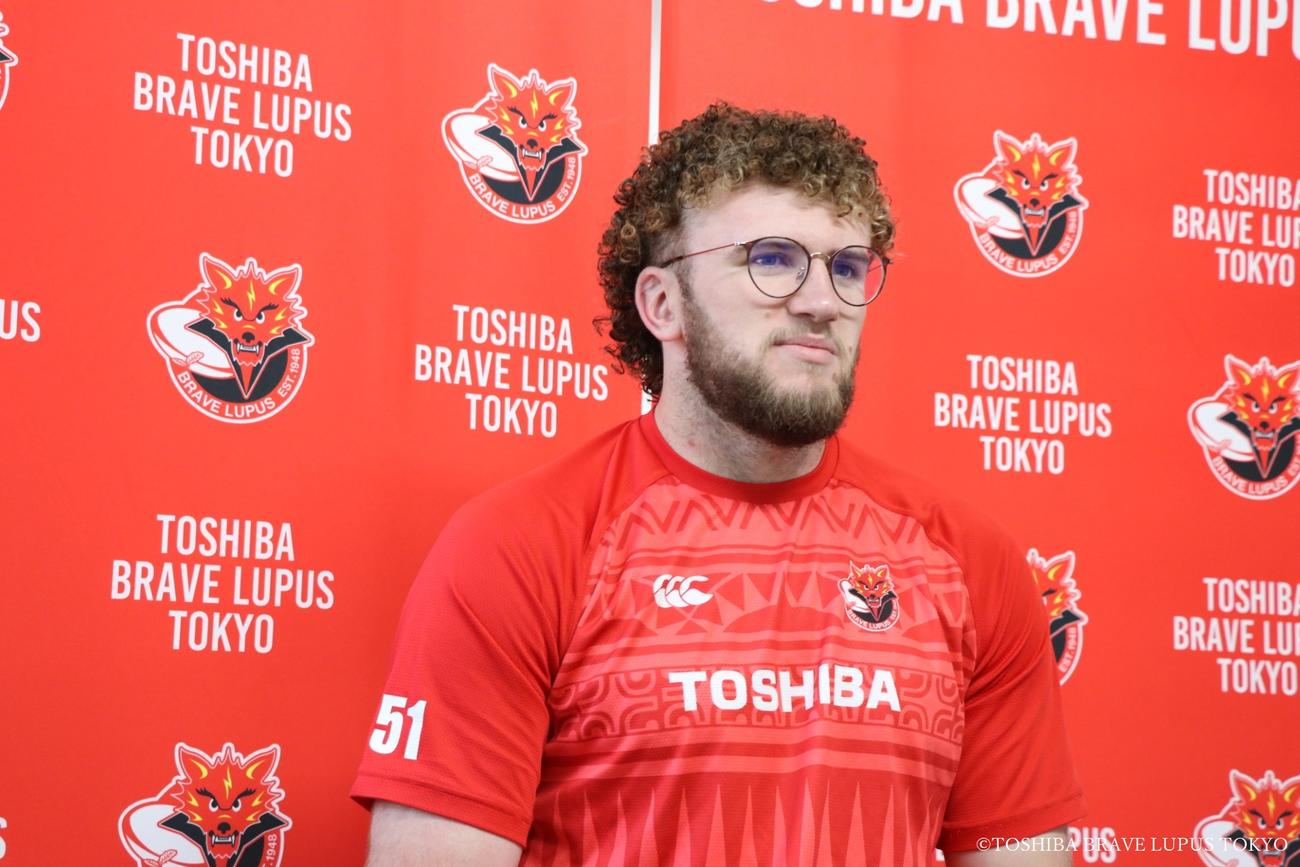 日本代表合宿メンバーに選出され、オンライン取材に対応したBL東京ワーナー・ディアンズ（C）【TOSHIBA BRAVE LUPUS TOKYO】