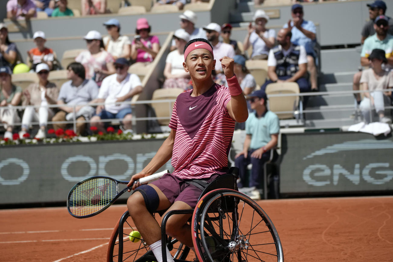 優勝した小田凱人（AP）