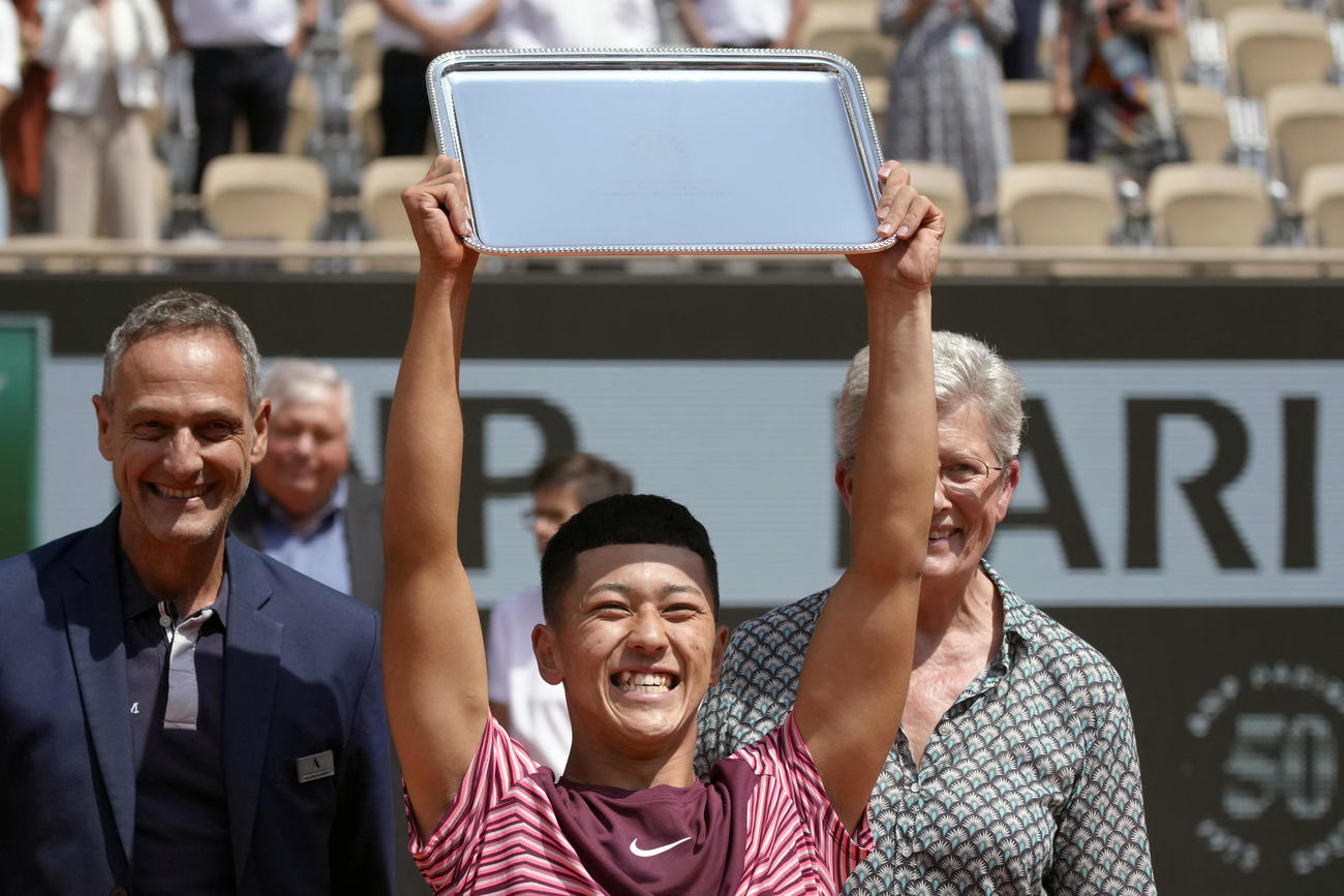 優勝した小田凱人（AP）
