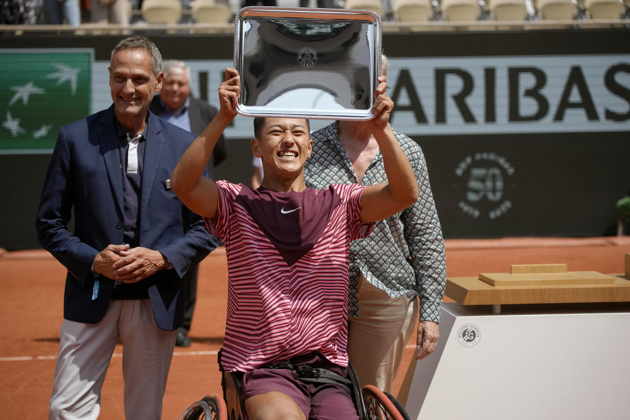 優勝した小田凱人（AP）