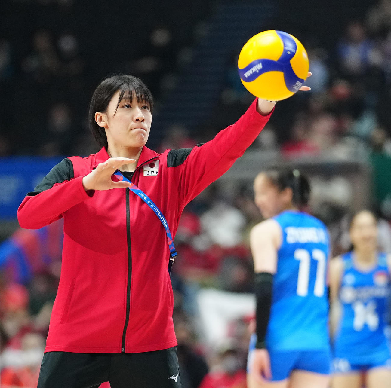 石川真佑（2023年6月4日撮影）