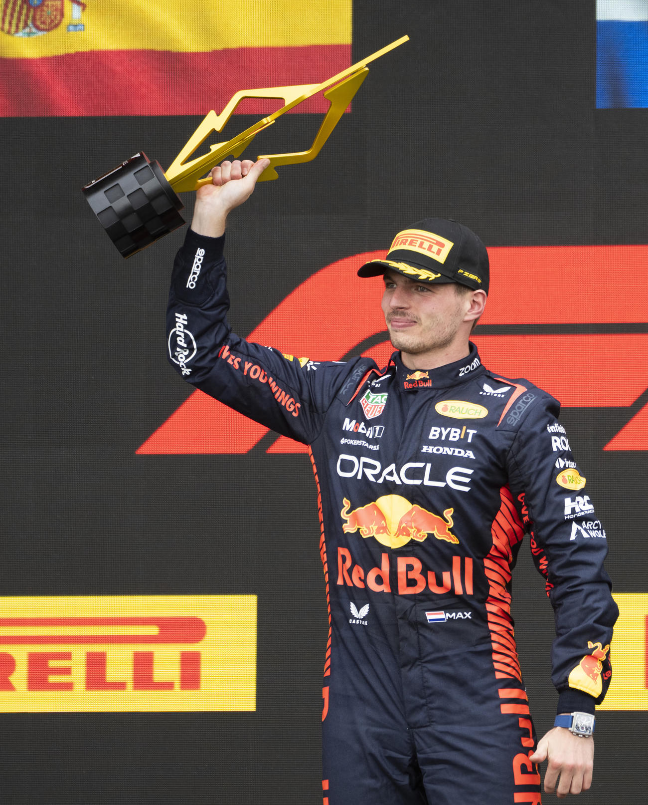 今季6勝目を飾ったレッドブル・フェルスタッペン（AP）