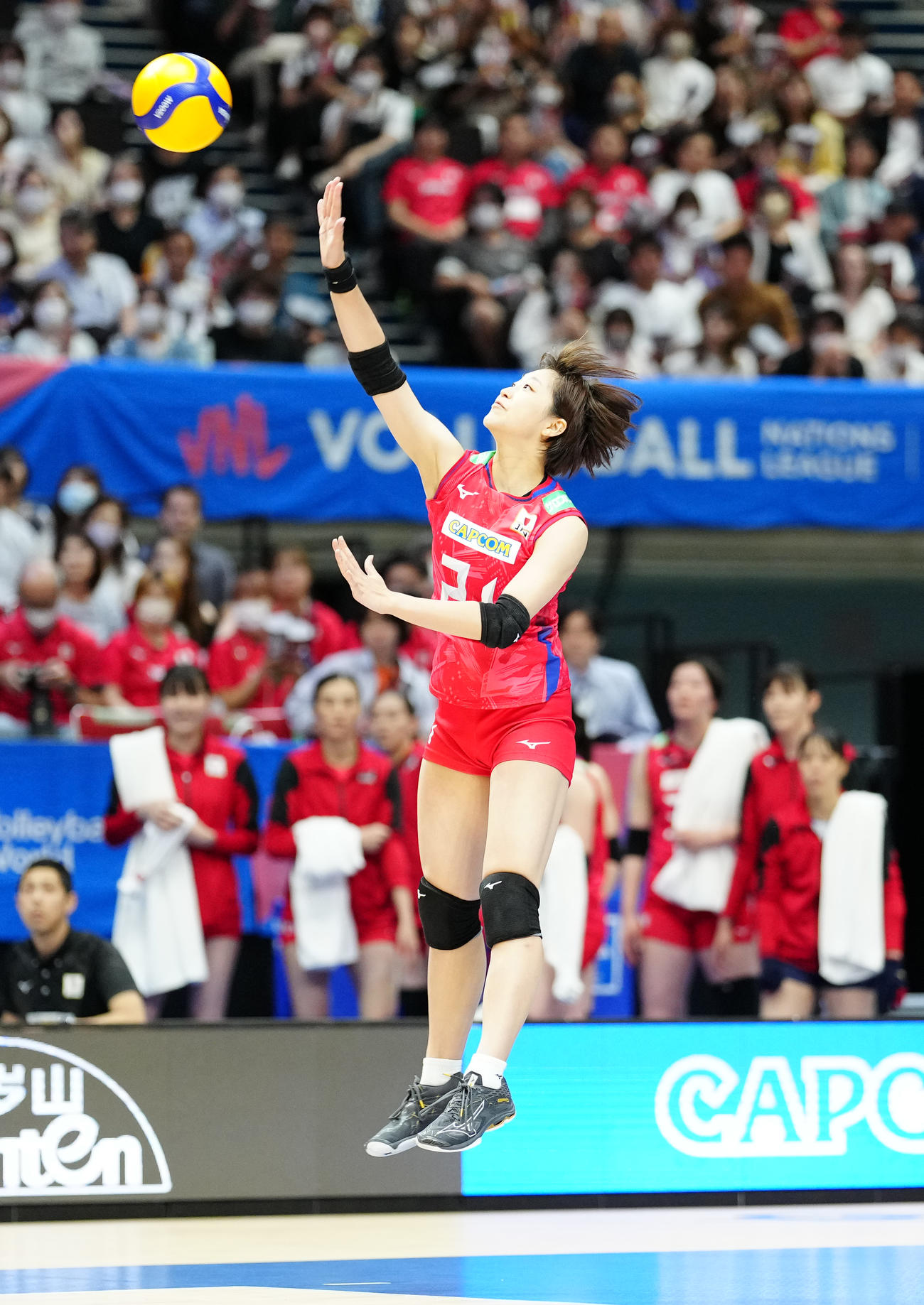 バレーボール女子日本代表の松井珠己（2023年6月4日撮影）