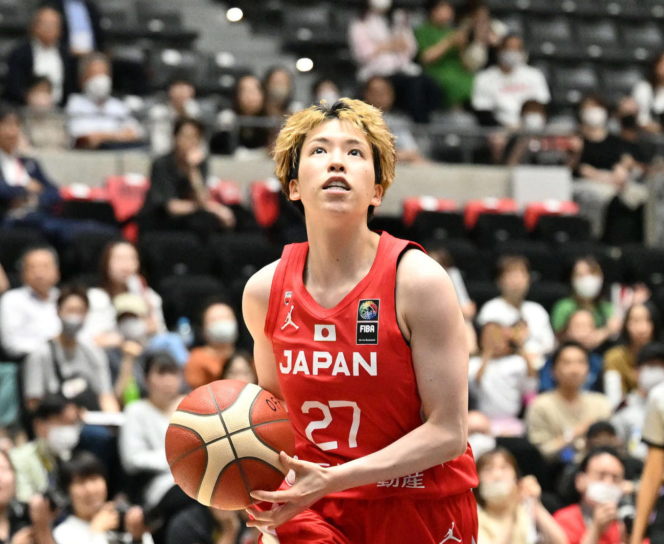 日本代表の林咲希（2023年6月16日撮影）
