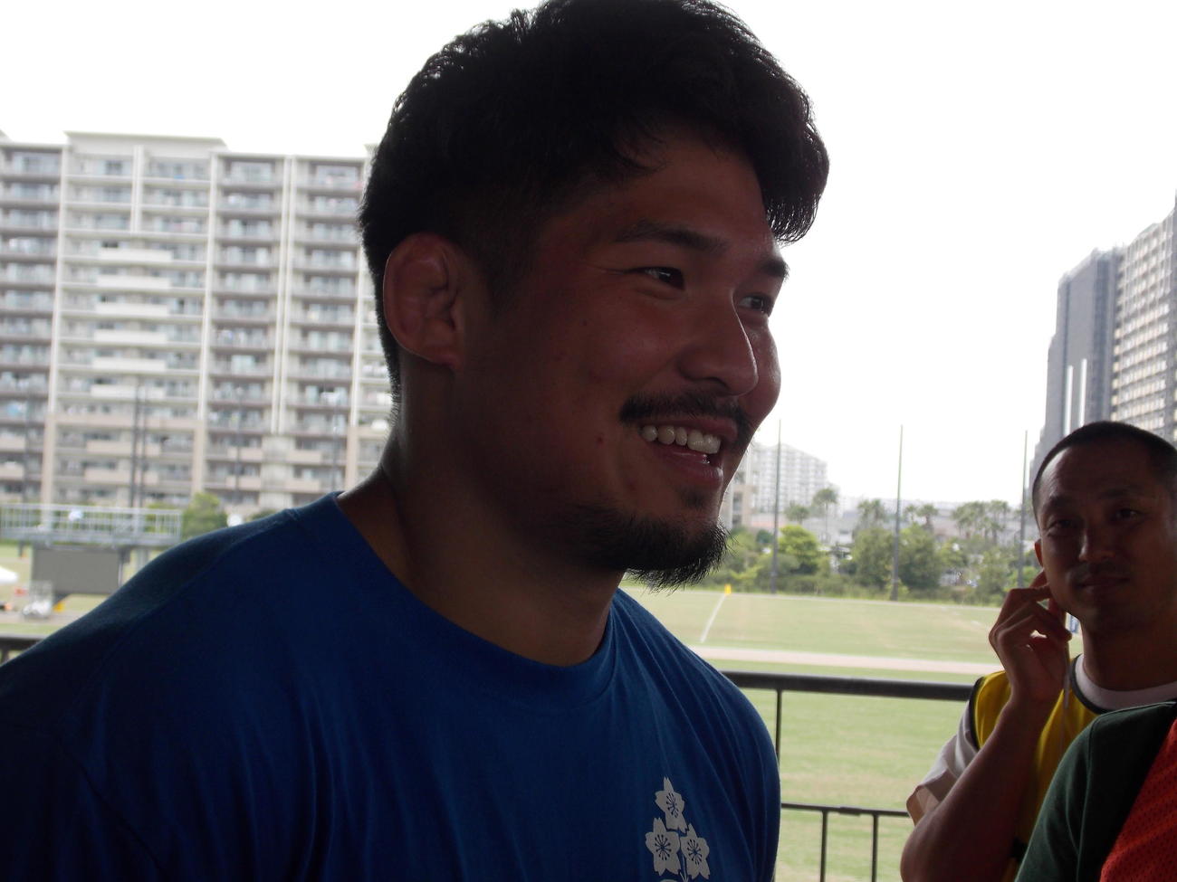 日本代表浦安合宿で充実した表情を見せる姫野和樹（撮影・松本航）