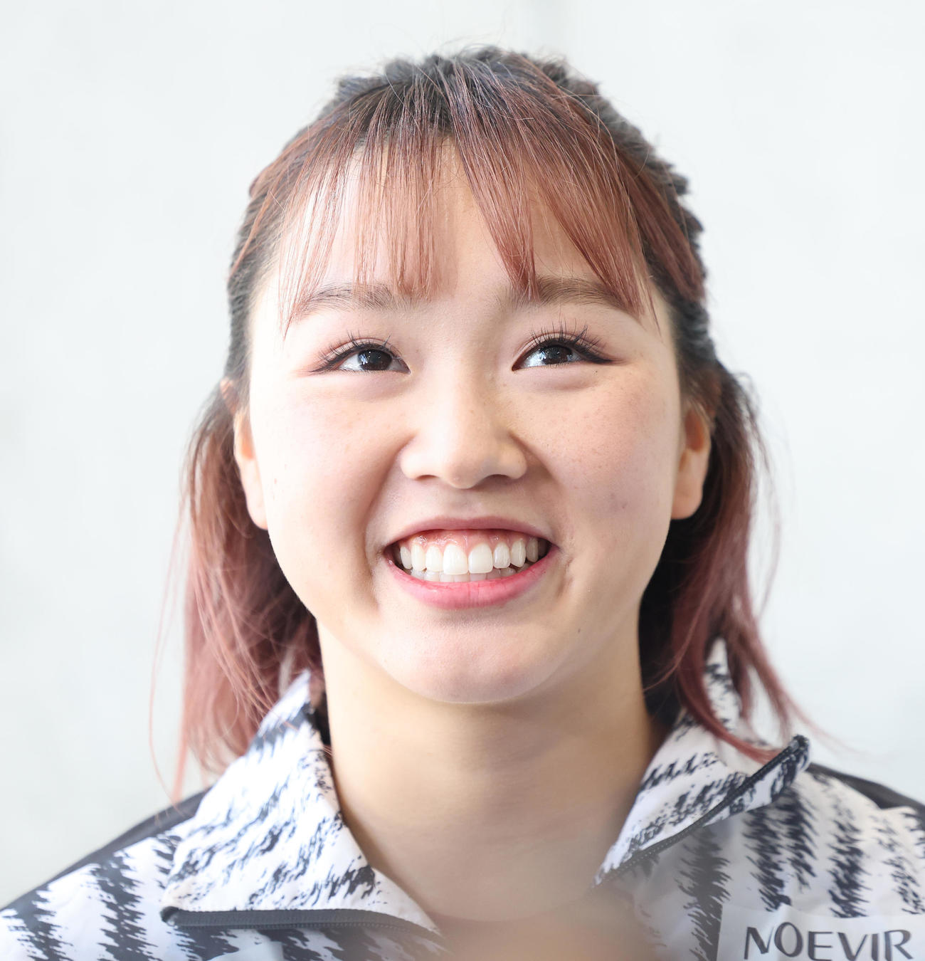 女子フリーの演技を終え会見する樋口新葉（撮影・野上伸悟）