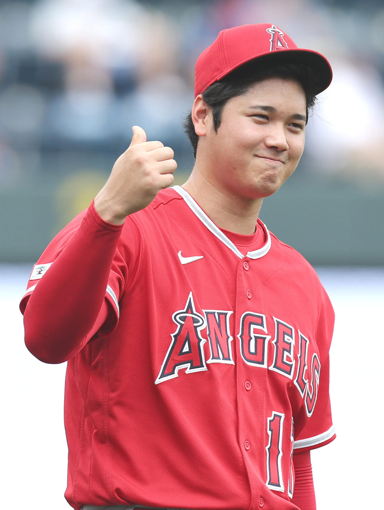 エンゼルス大谷翔平（2023年6月17日撮影）
