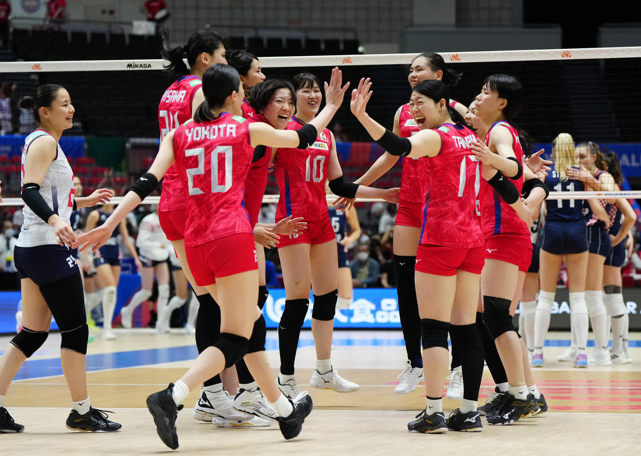 バレーボール女子日本代表の選手たち