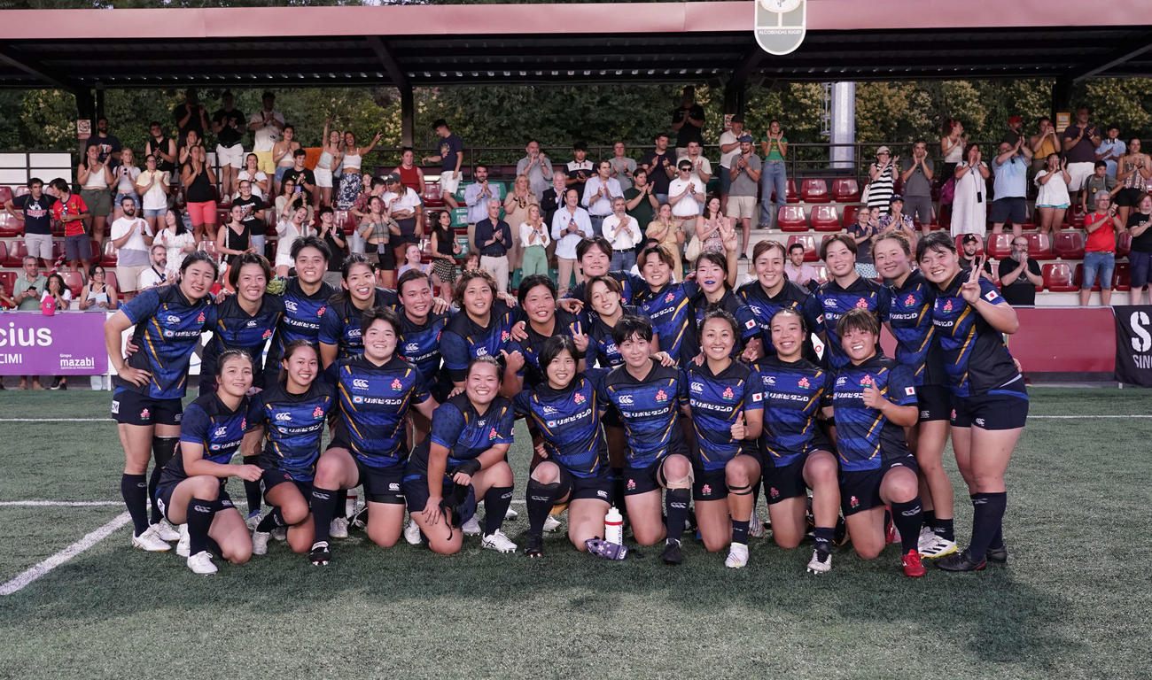 スペイン遠征の第1戦で同国代表に勝利した女子15人制日本代表「サクラフィフティーン」（C）JRFU