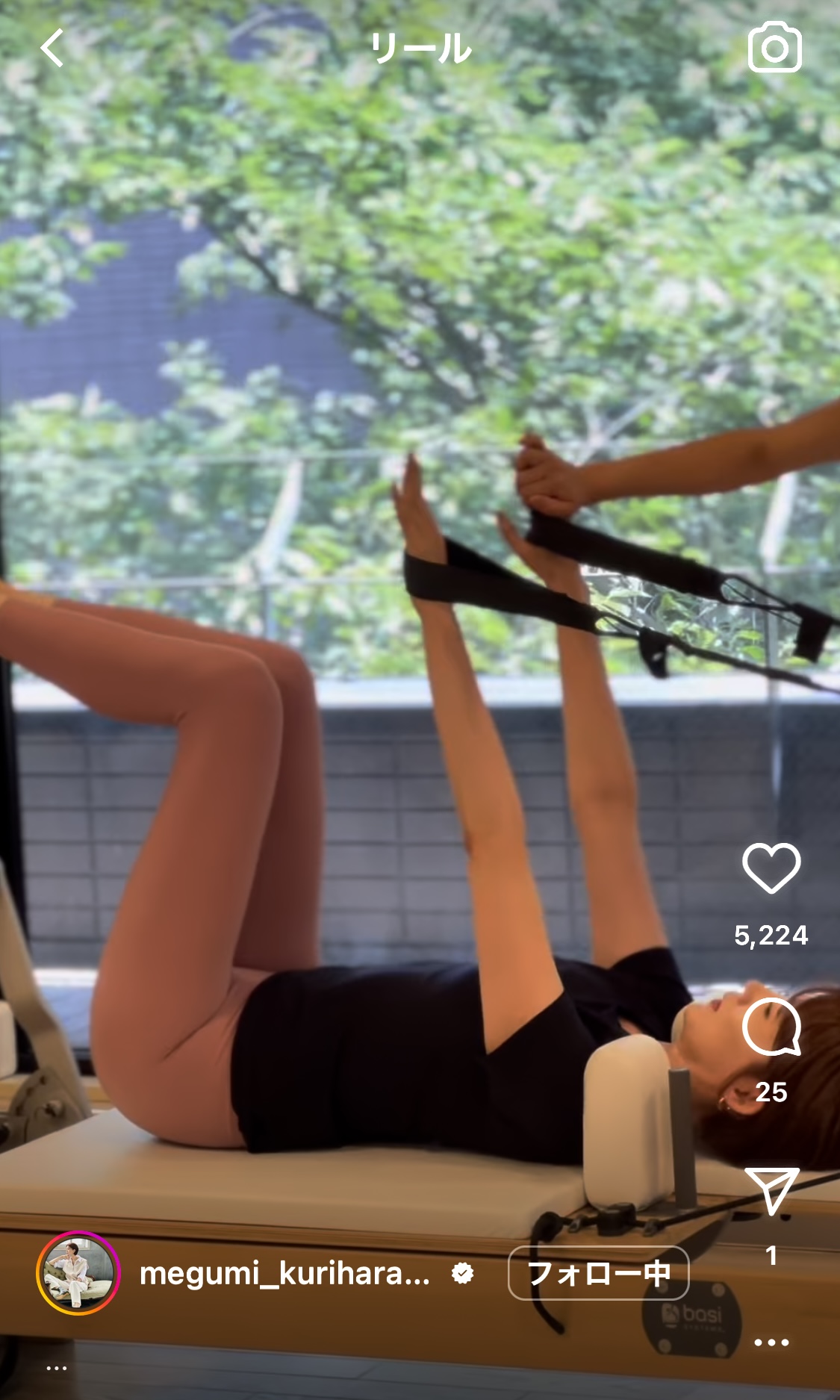 栗原恵インスタグラムから
