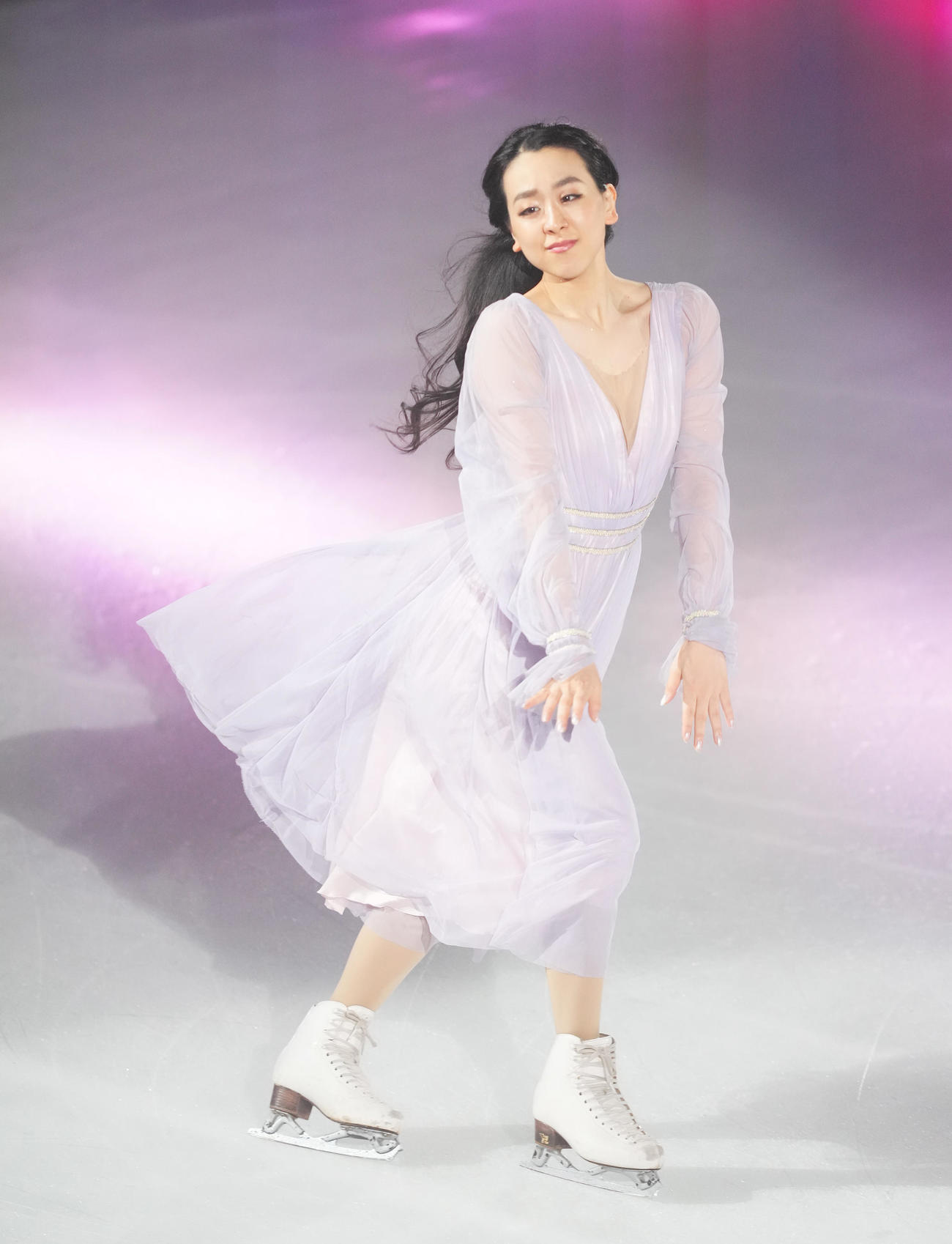 アイスショー「BEYOND The Final」で演技をする浅田真央さん（撮影・菅敏）