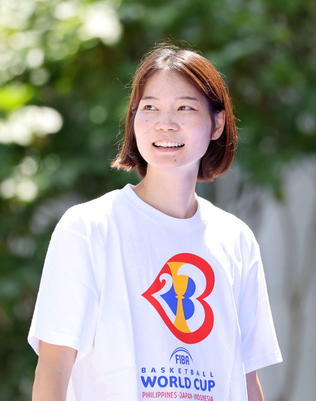 バスケW杯1カ月前イベントに参加した東京ダイムの藤岡（撮影・鈴木正人）