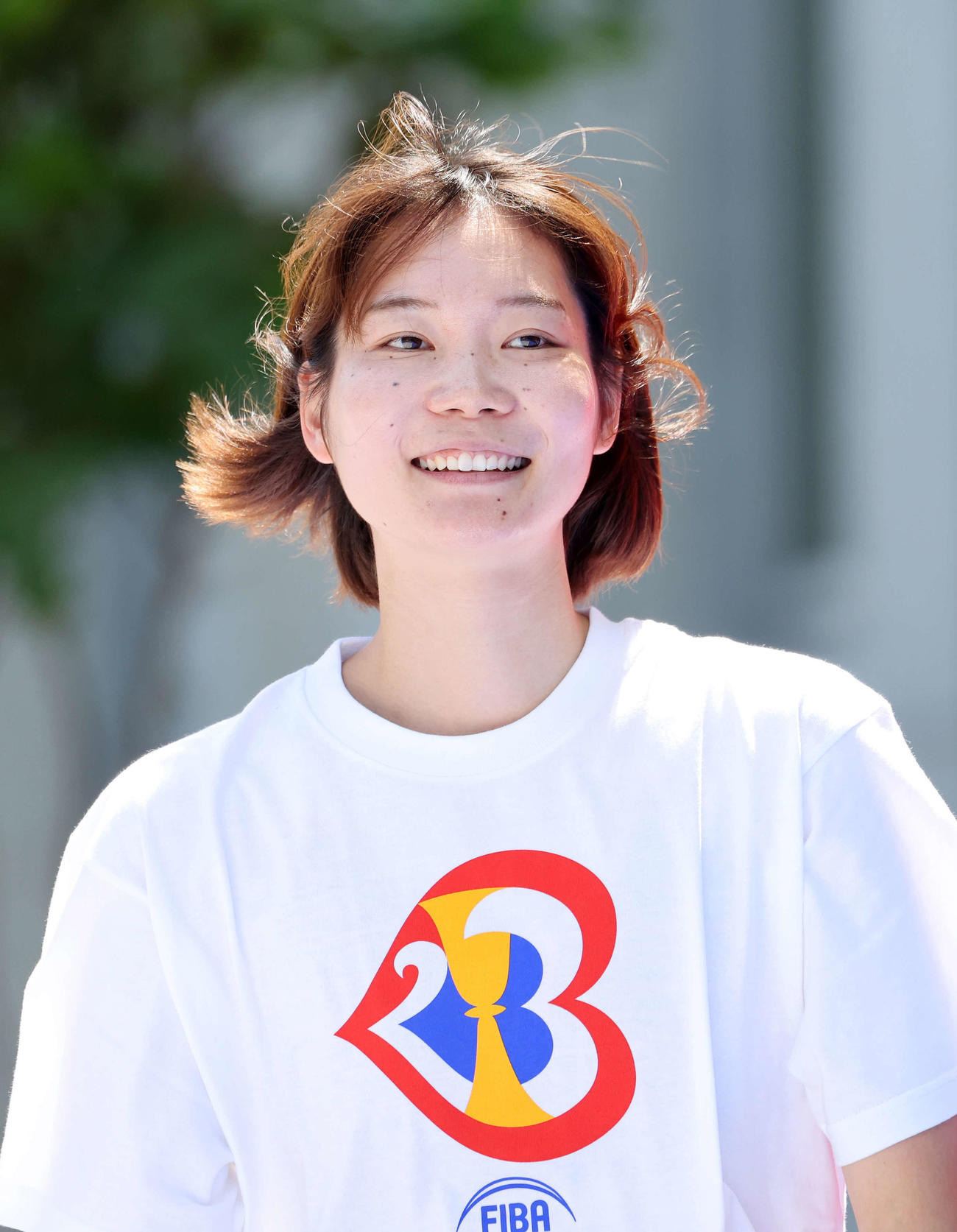 バスケW杯1カ月前イベントに参加した東京ダイムの藤岡（撮影・鈴木正人）