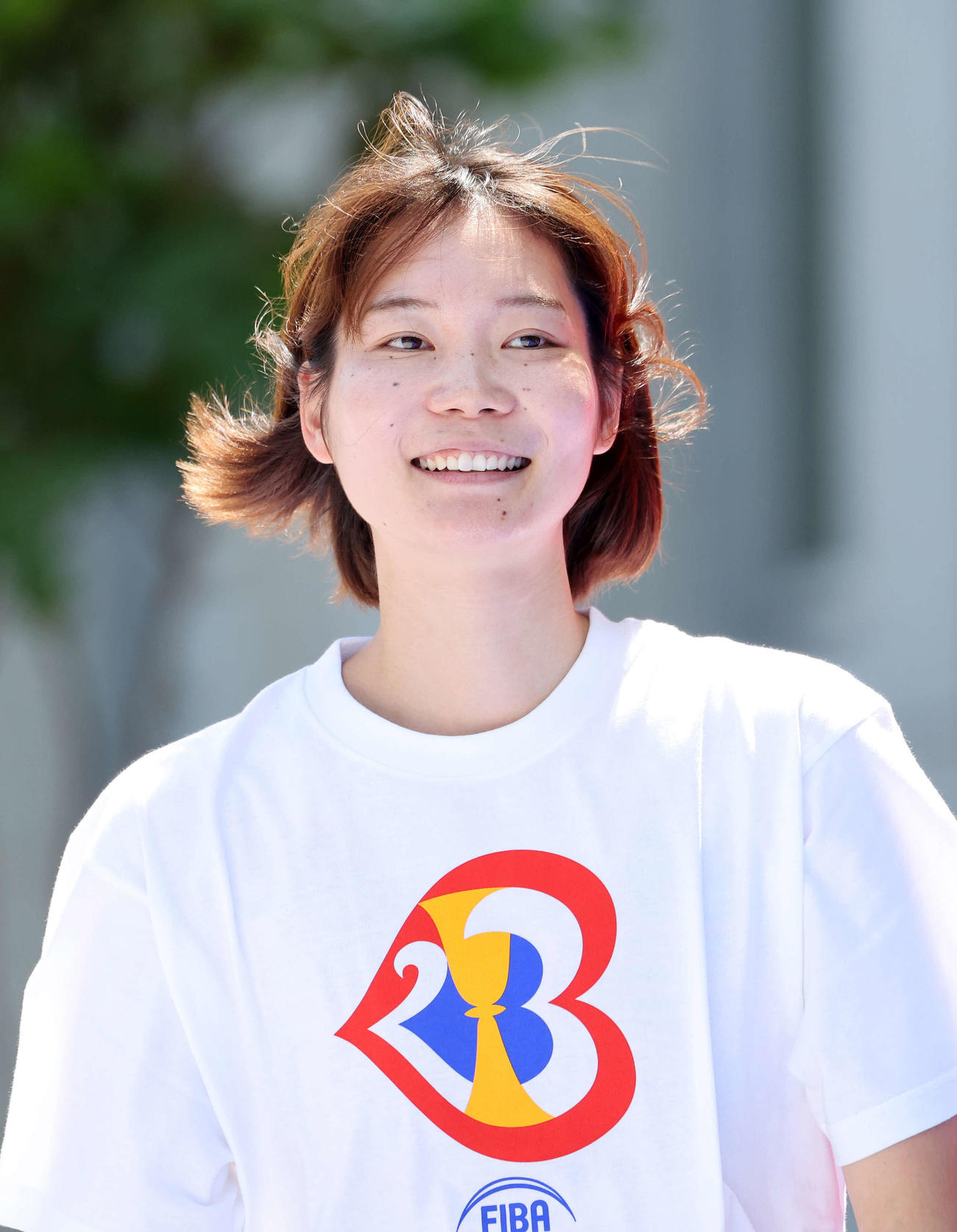 バスケW杯1カ月前イベントに参加した東京ダイムの藤岡（撮影・鈴木正人）