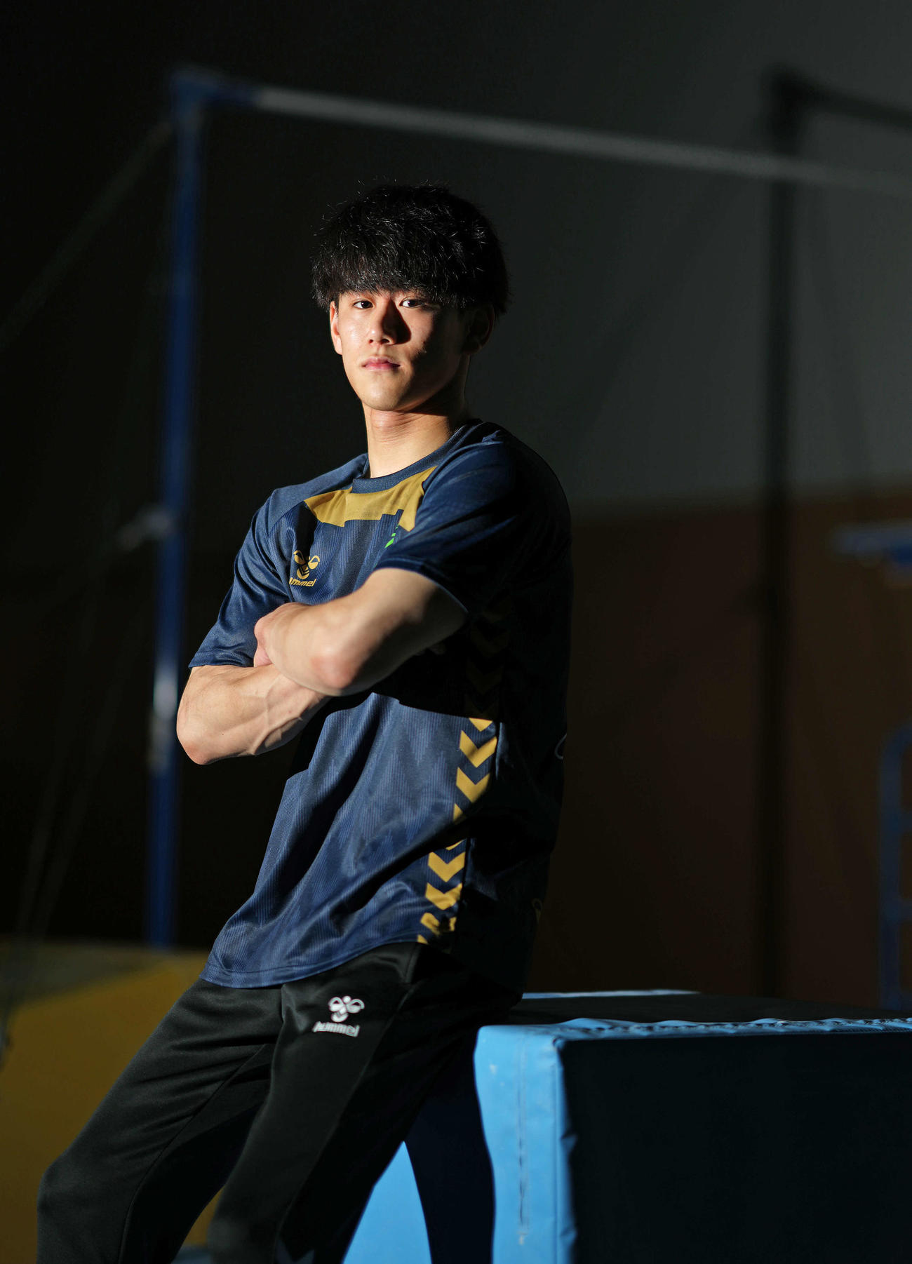 五輪や体操界の将来について、今現在思うこと、考えてることを語った橋本（撮影・狩俣裕三）