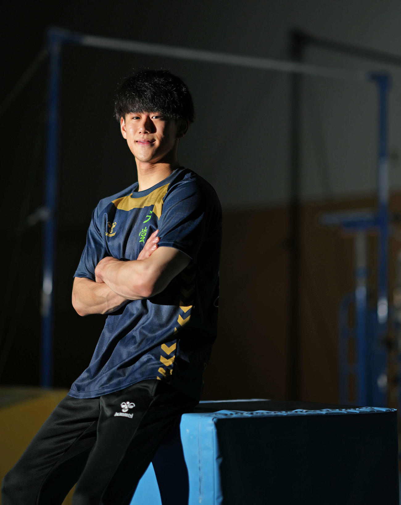 五輪や体操界の将来について、今現在思うこと、考えてることを語った橋本（撮影・狩俣裕三）