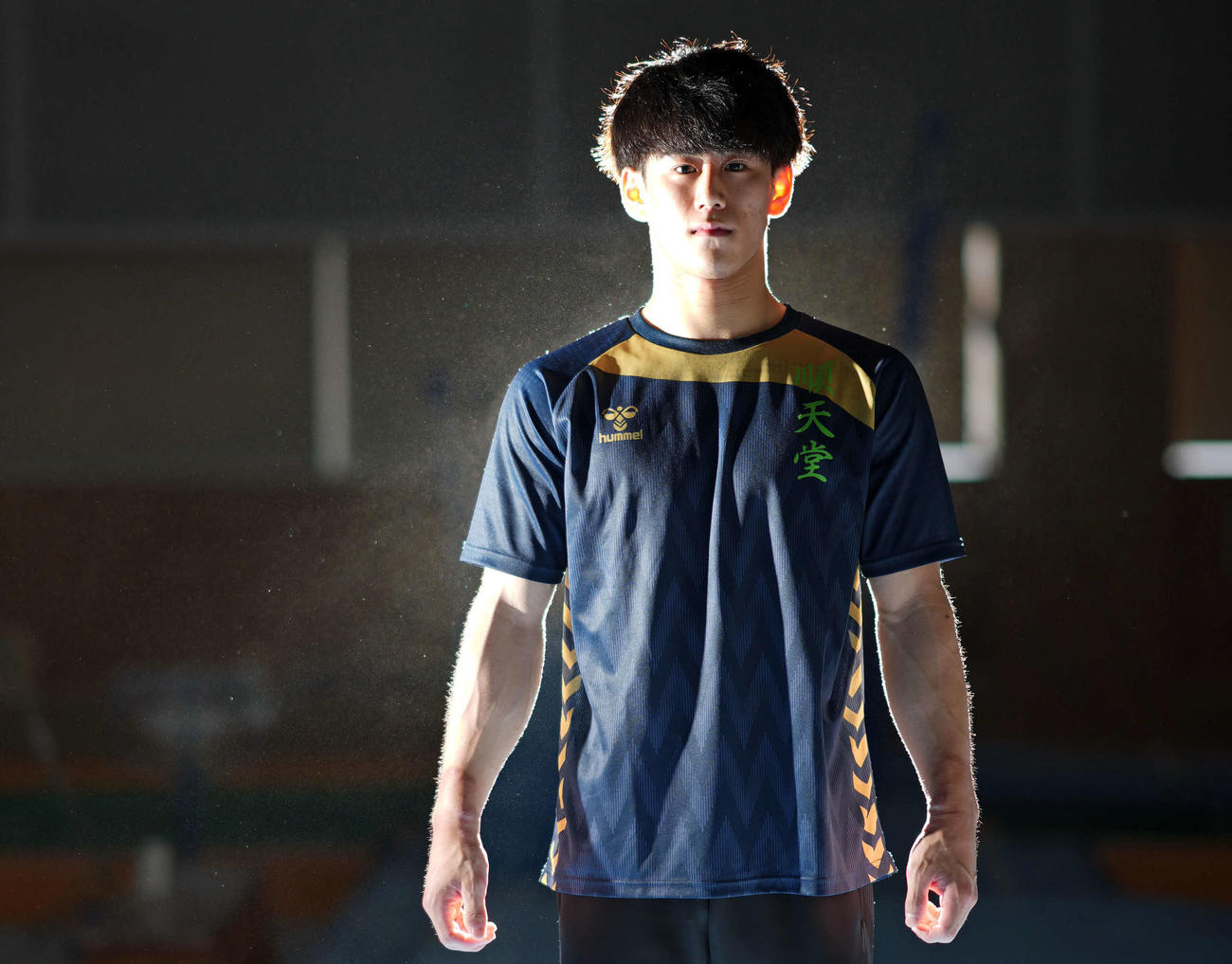 五輪や体操界の将来について、今現在思うこと、考えてることを語った橋本（撮影・狩俣裕三）