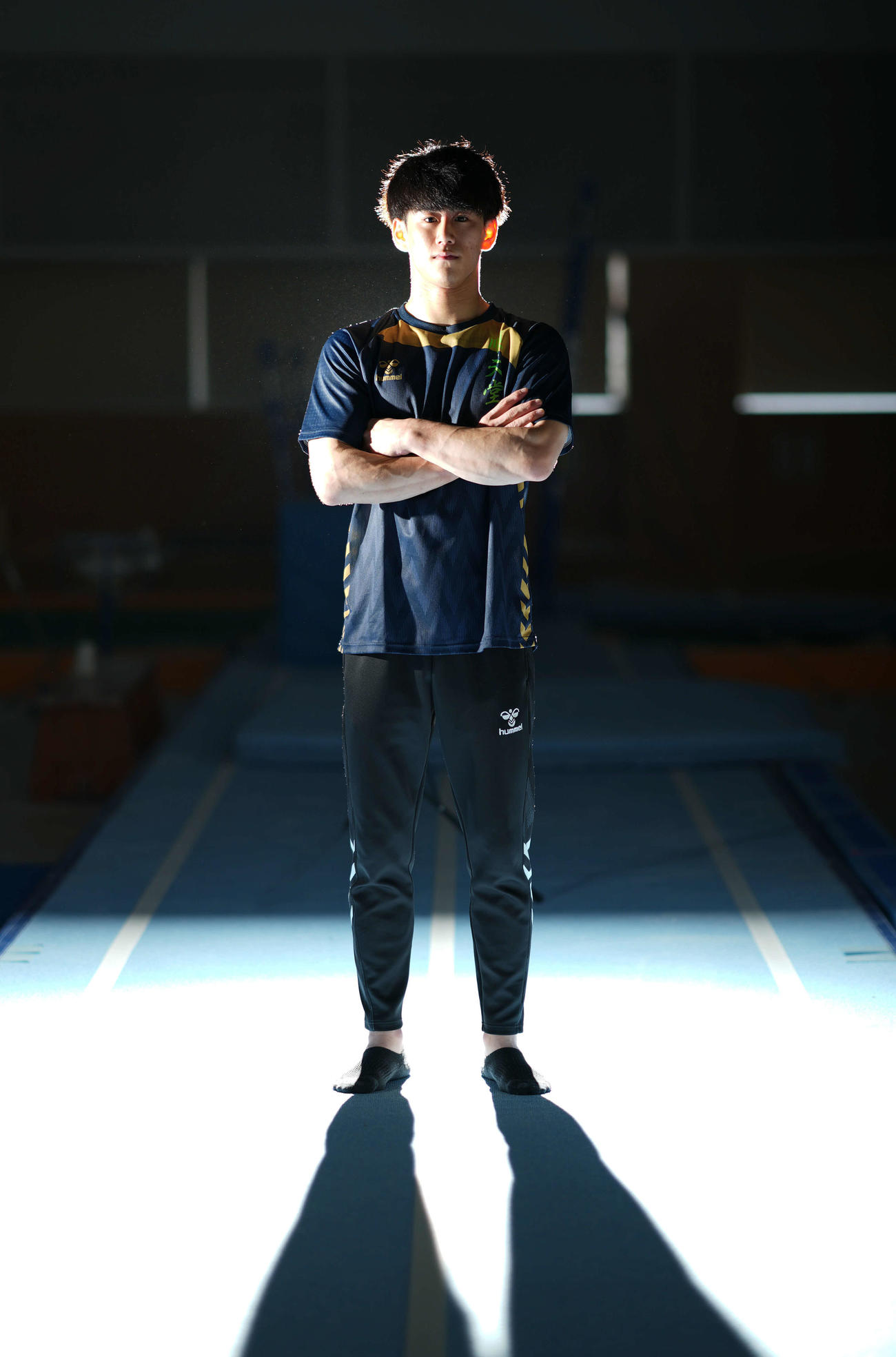 五輪や体操界の将来について、今現在思うこと、考えてることを語った橋本（撮影・狩俣裕三）