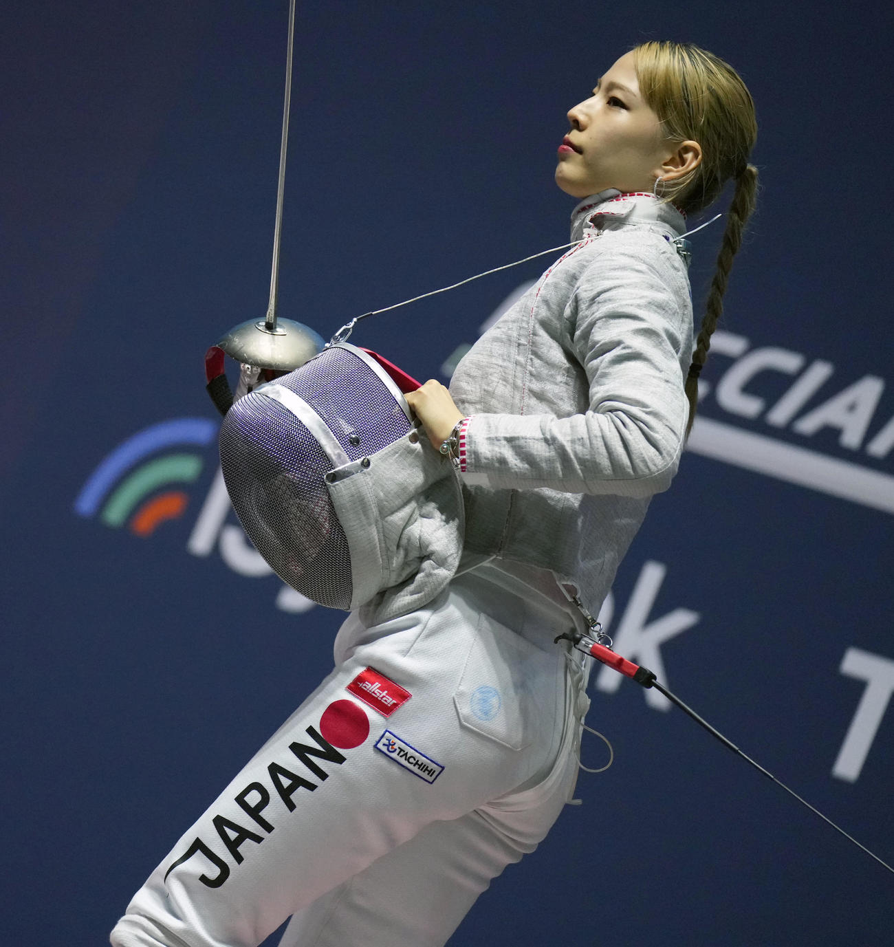 フェンシング世界選手権の女子サーブルで日本勢初の2連覇を遂げた江村美咲(C)日本協会／Augusto Bizzi／FIE