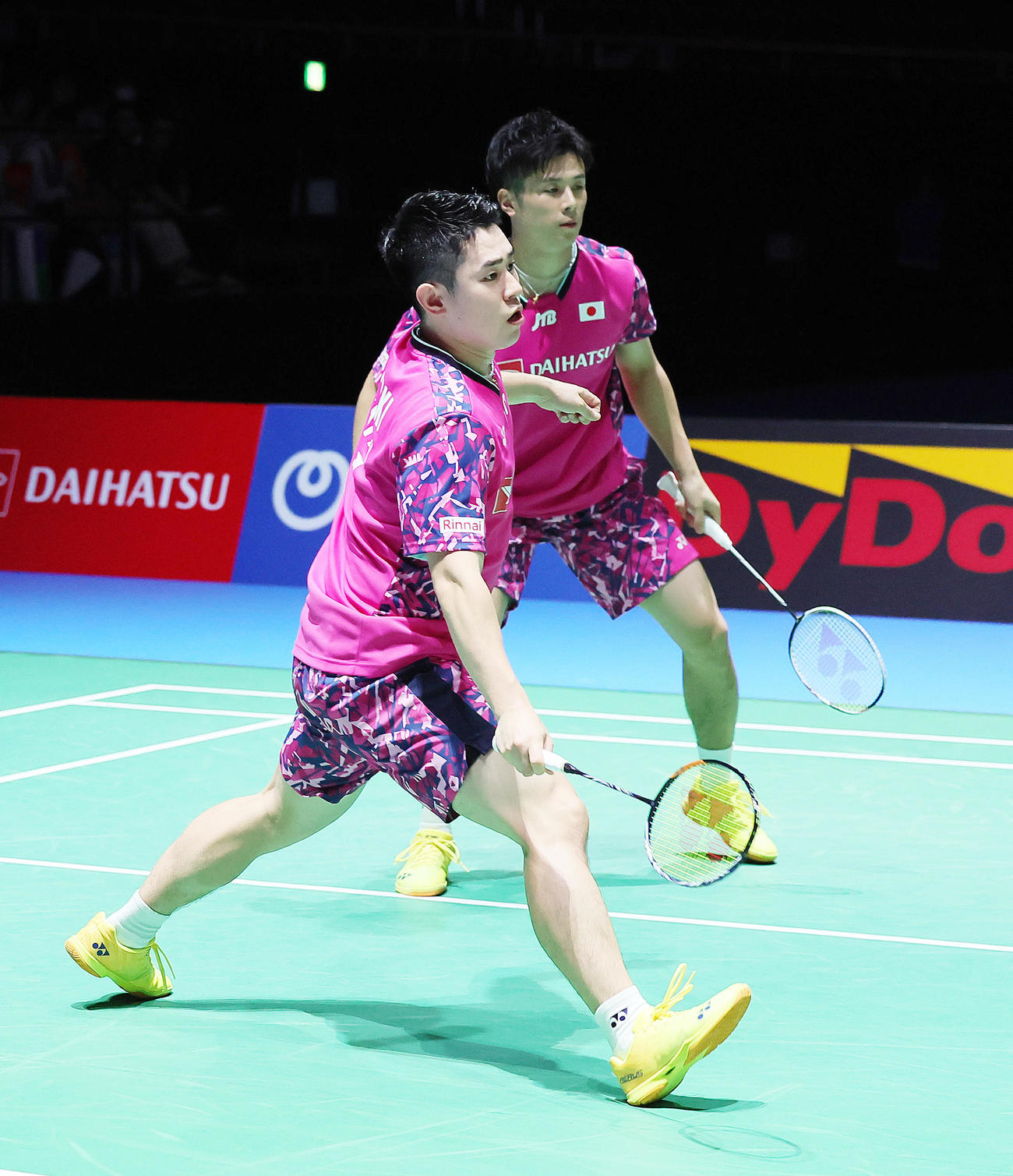 決勝で敗れた保木（左）、小林組（撮影・足立雅史）