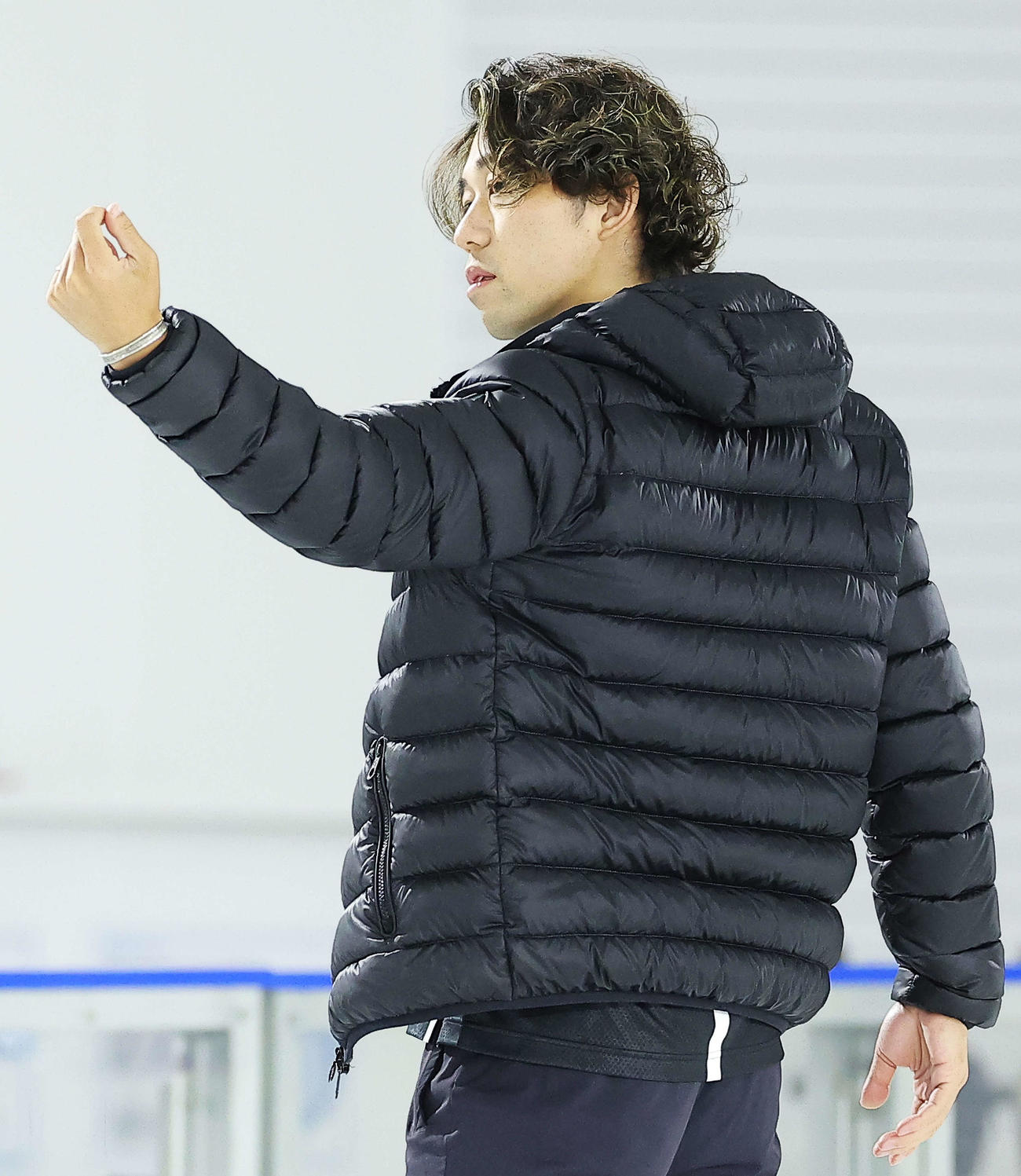 「ワンピース・オン・アイス」のリハーサルに臨む無良崇人さん（撮影・河田真司）