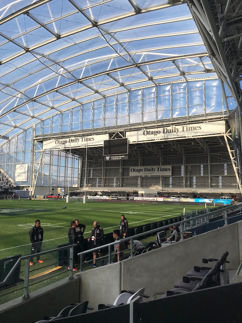 2019年4月　ハイランダーズの本拠地「フォーサイス・バー・スタジアム」