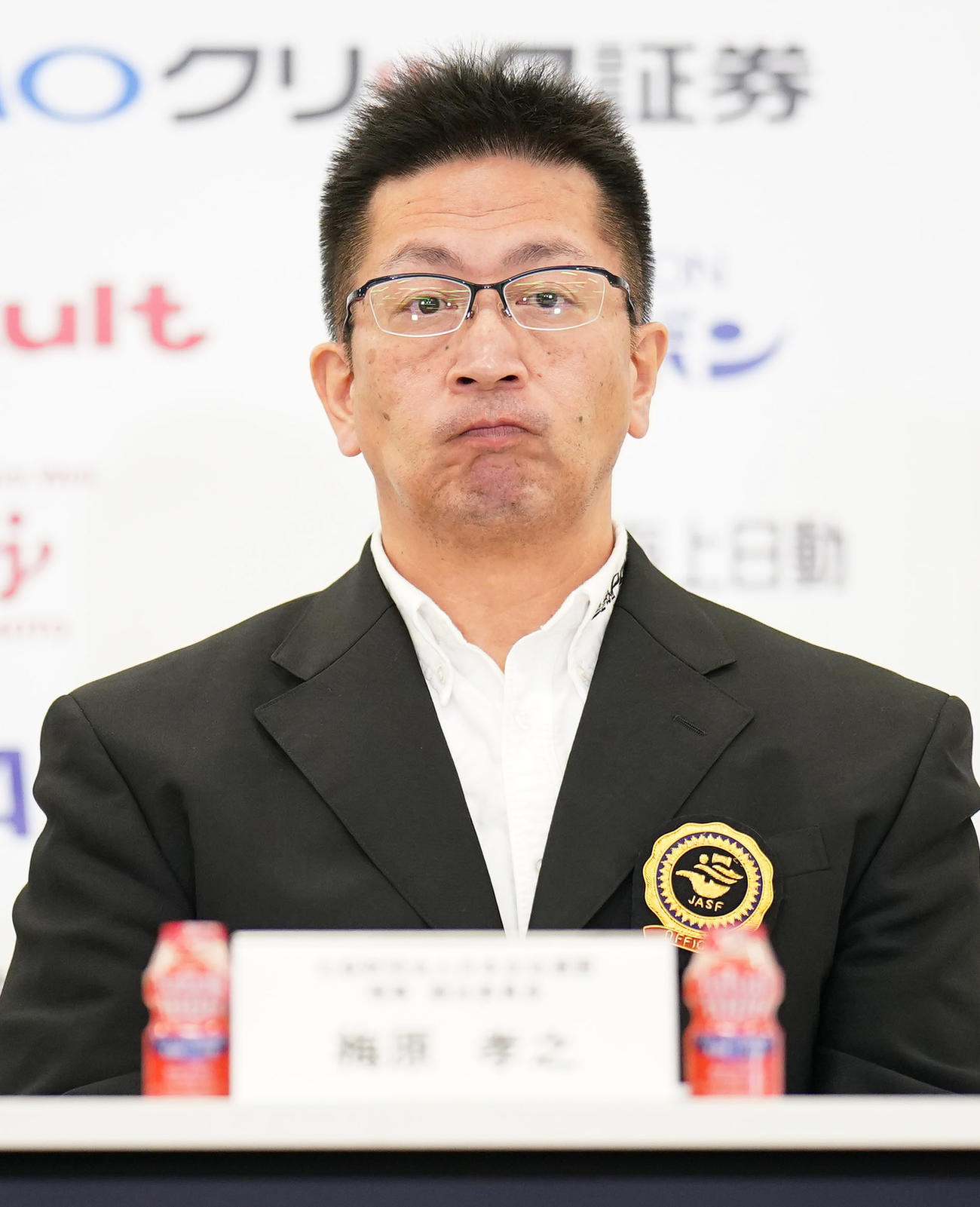梅原孝之日本水泳連盟競泳委員長（2023年4月10日撮影）