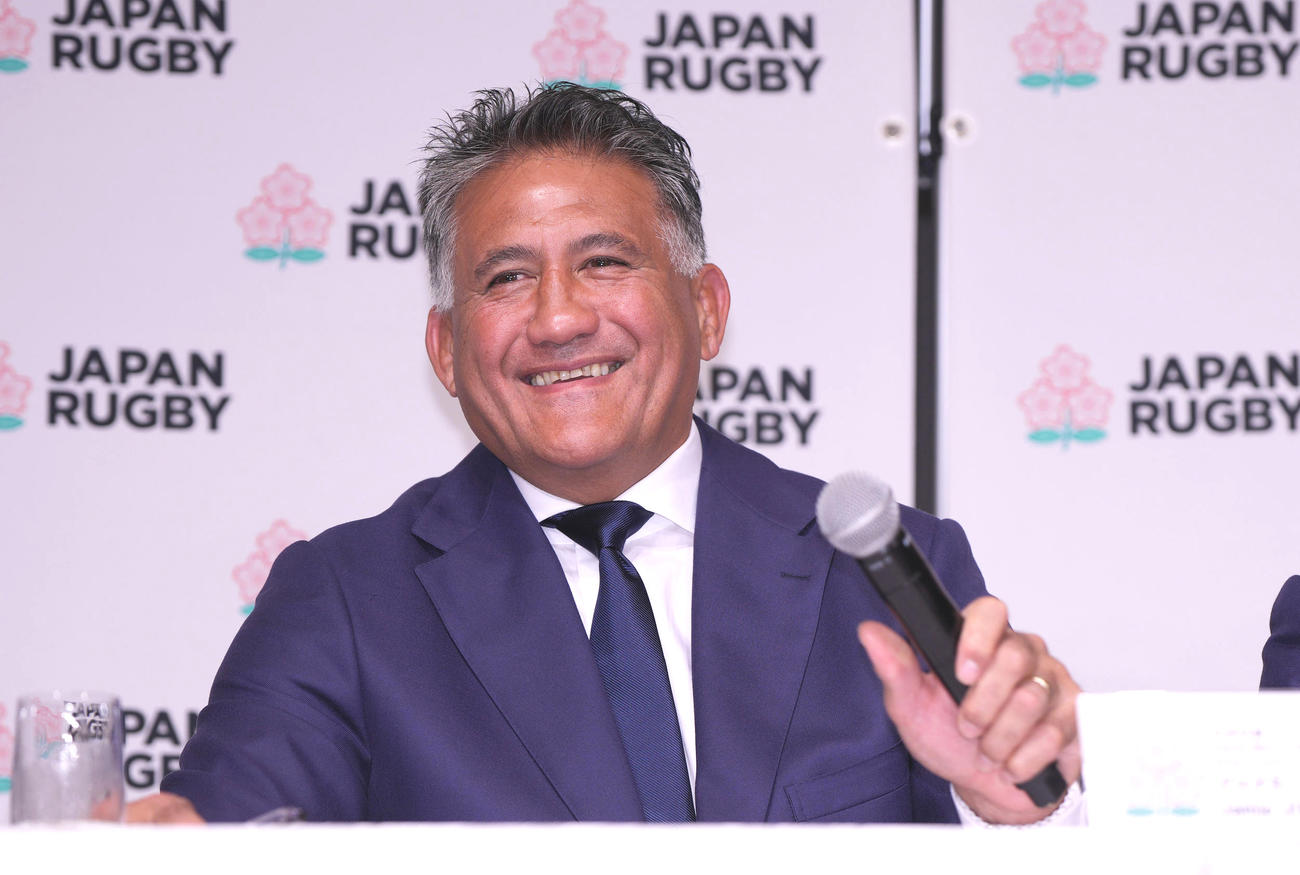 ラグビー日本代表のジョセフ・ヘッドコーチ（2023年8月15日撮影）