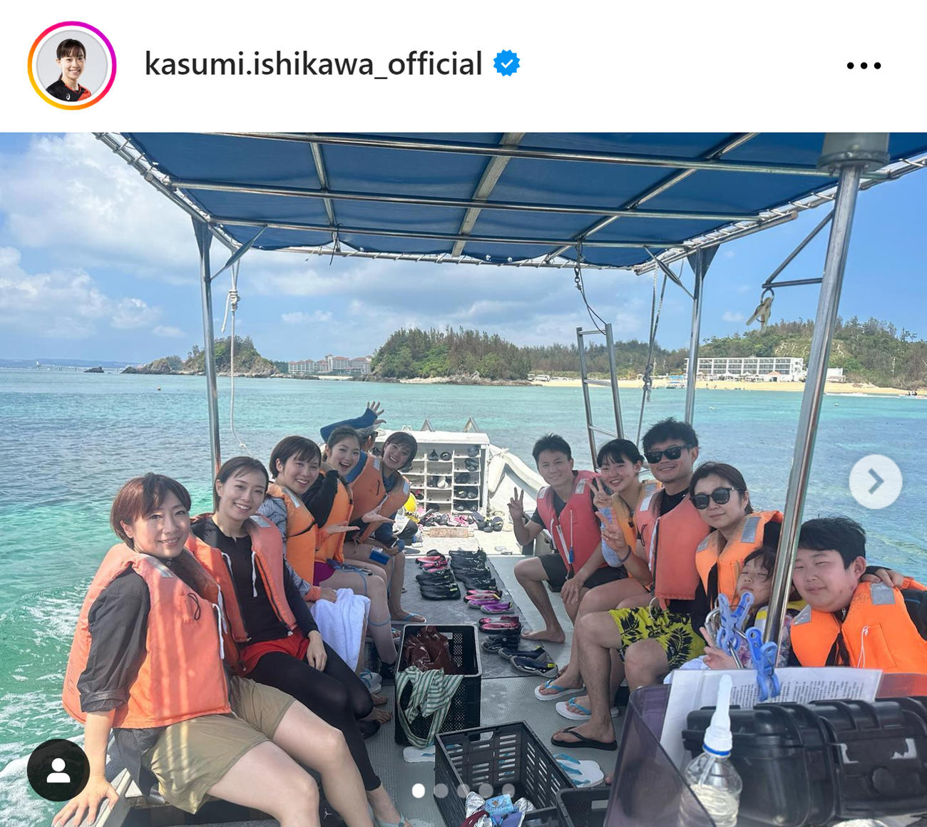 石川佳純さんのインスタグラムから