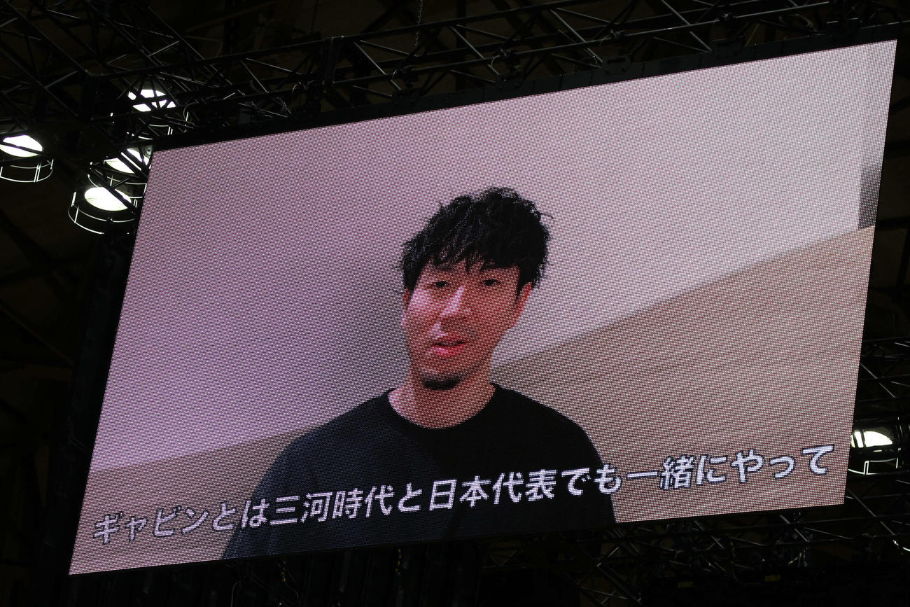 W杯日本代表の宇都宮ブレックス比江島慎はファンイベントにビデオメッセージを寄せた（撮影・沢田啓太郎）